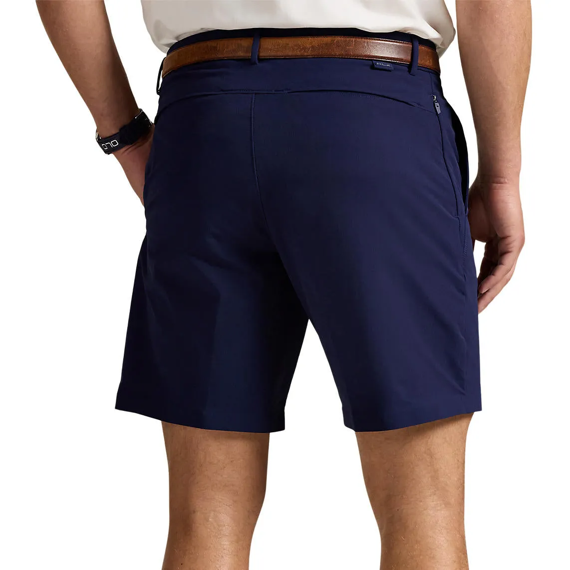 RLX Ralph Lauren Tailored Fit Stretch Performance Golf Shorts - Refined Navy Stain Resistant Treatment Unisex
