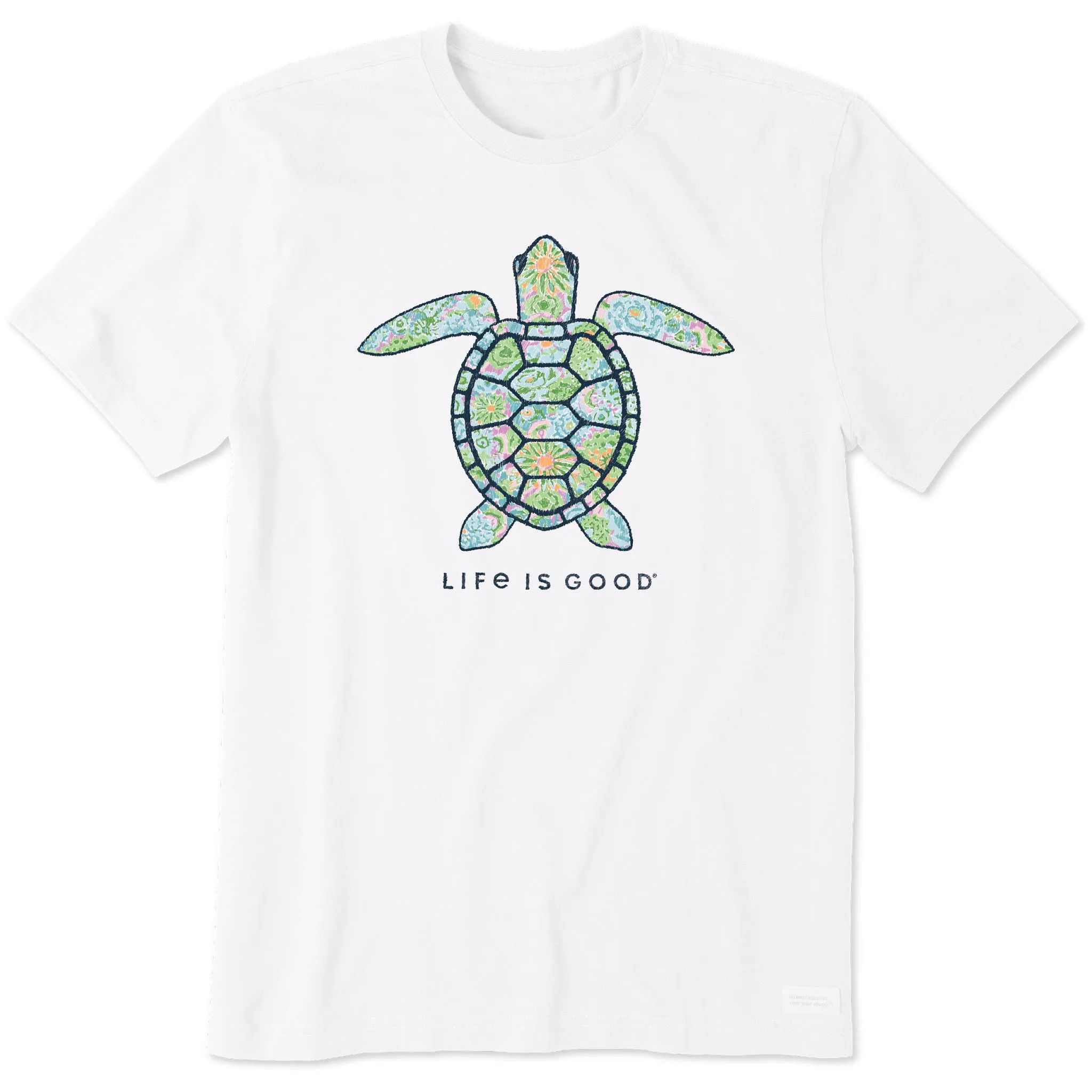 Men's Joy Turtle Short Sleeve Tee Cozy Comfort Design Adjustable Fit