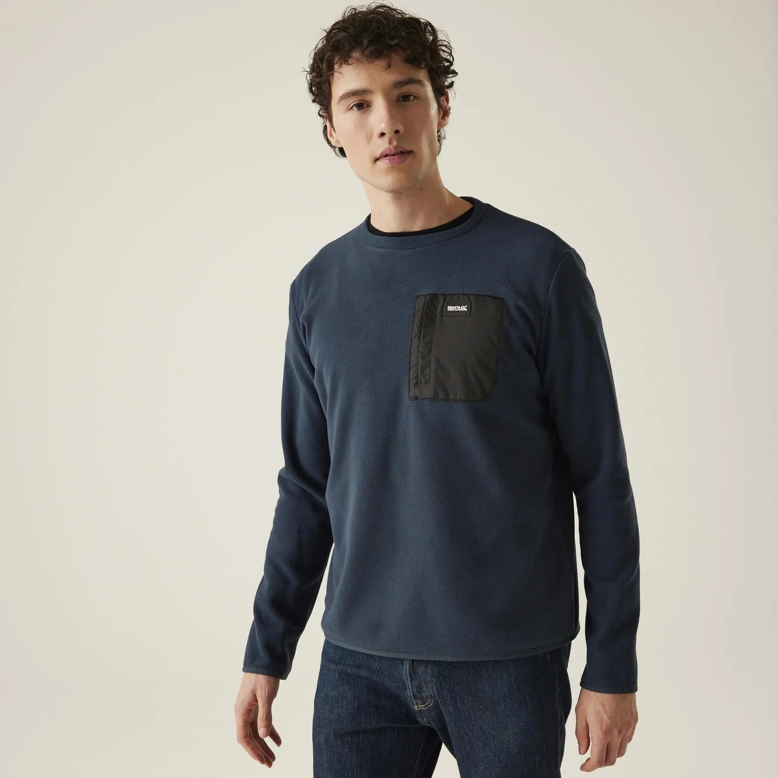 Camping Gear Regatta Mens Frankie Crew Neck Pullover Sweatshirt