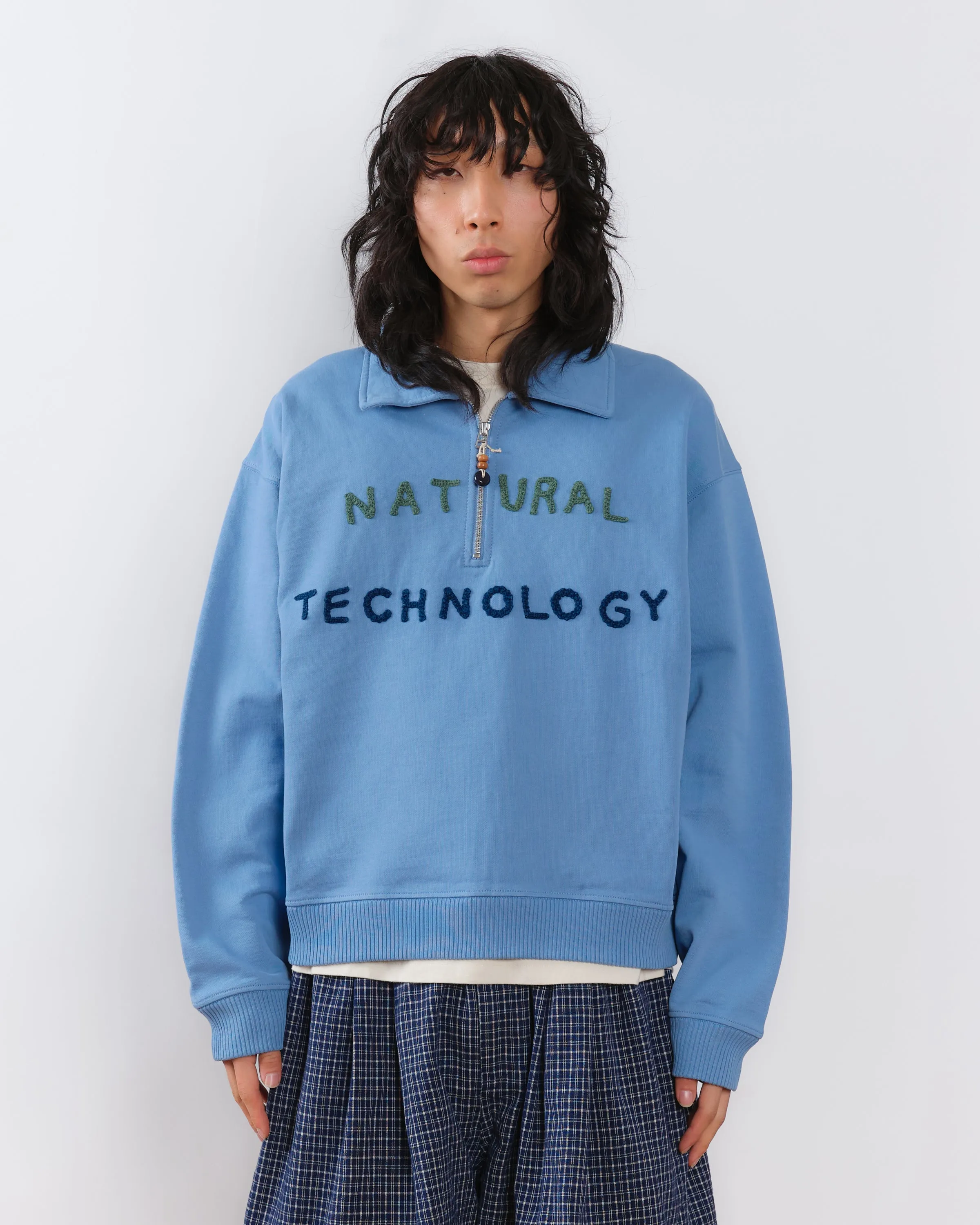 Fashion Hoodie Geo Pullover - Mid Indigo