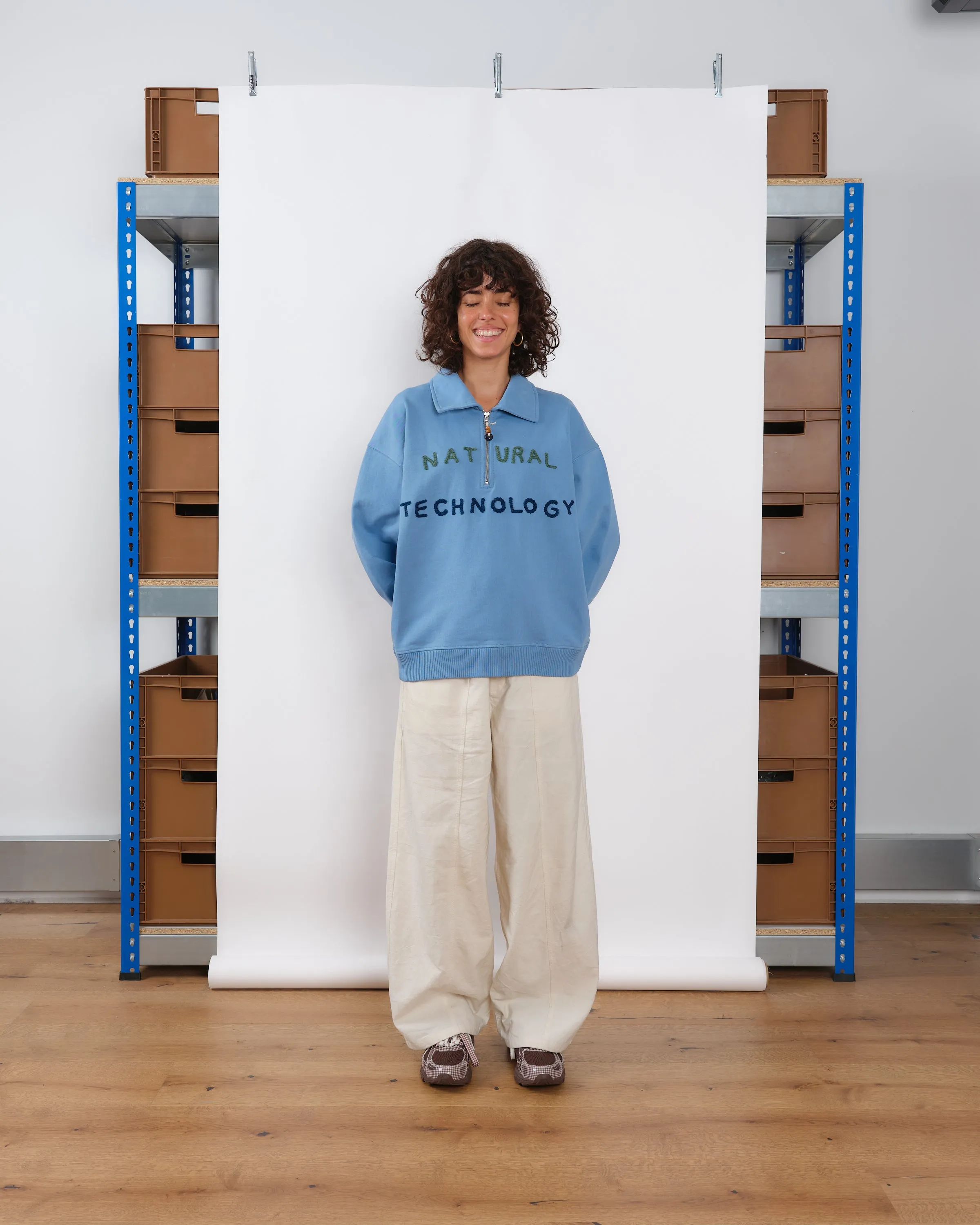 Geo Pullover - Mid Indigo Beach Wear Travel Minimal