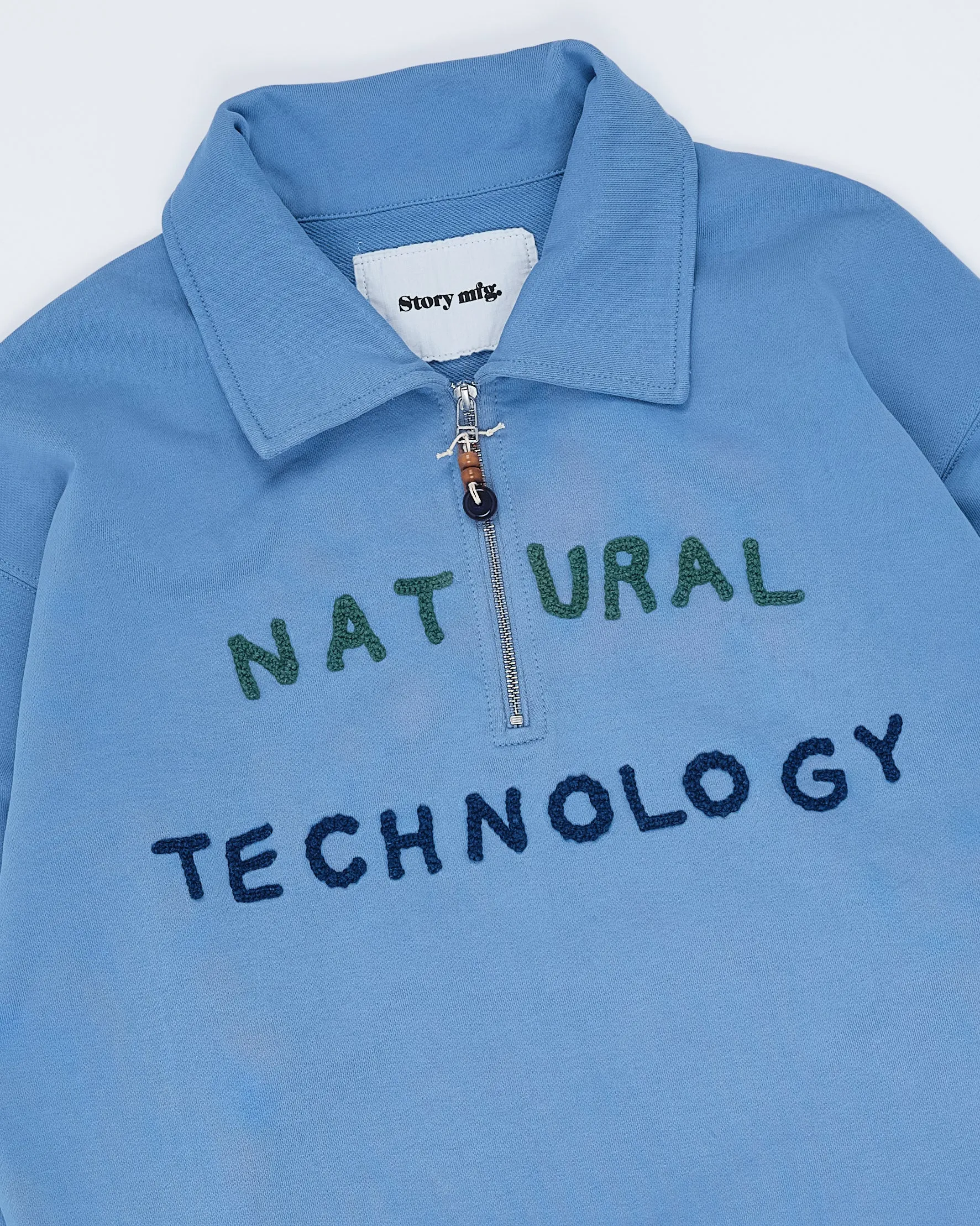 Cold Layer Versatile Top Geo Pullover - Mid Indigo