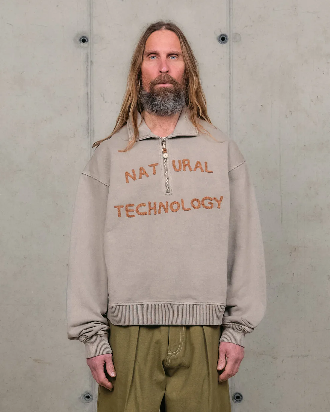 Poolside Relax Geo Pullover - Grey