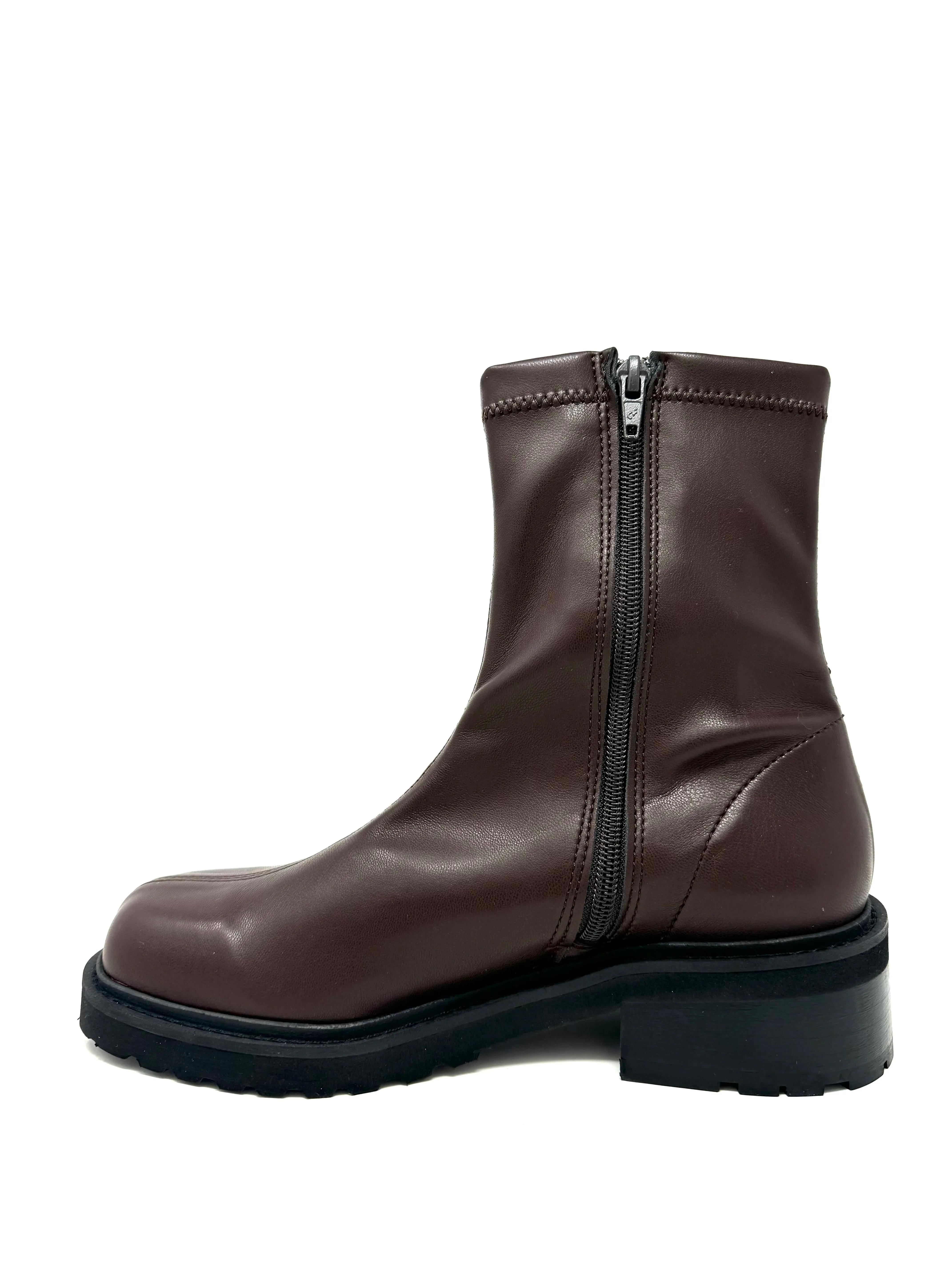 Erica Stretch Boot in Walnut from Novacas Reinforced Form Weekend Camping Durable Shell Weekend Camping