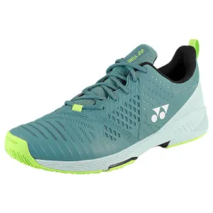 Yonex Men's Sonicage 3 Wide - 4E Width - Smoke Blue Grip Control All Purpose