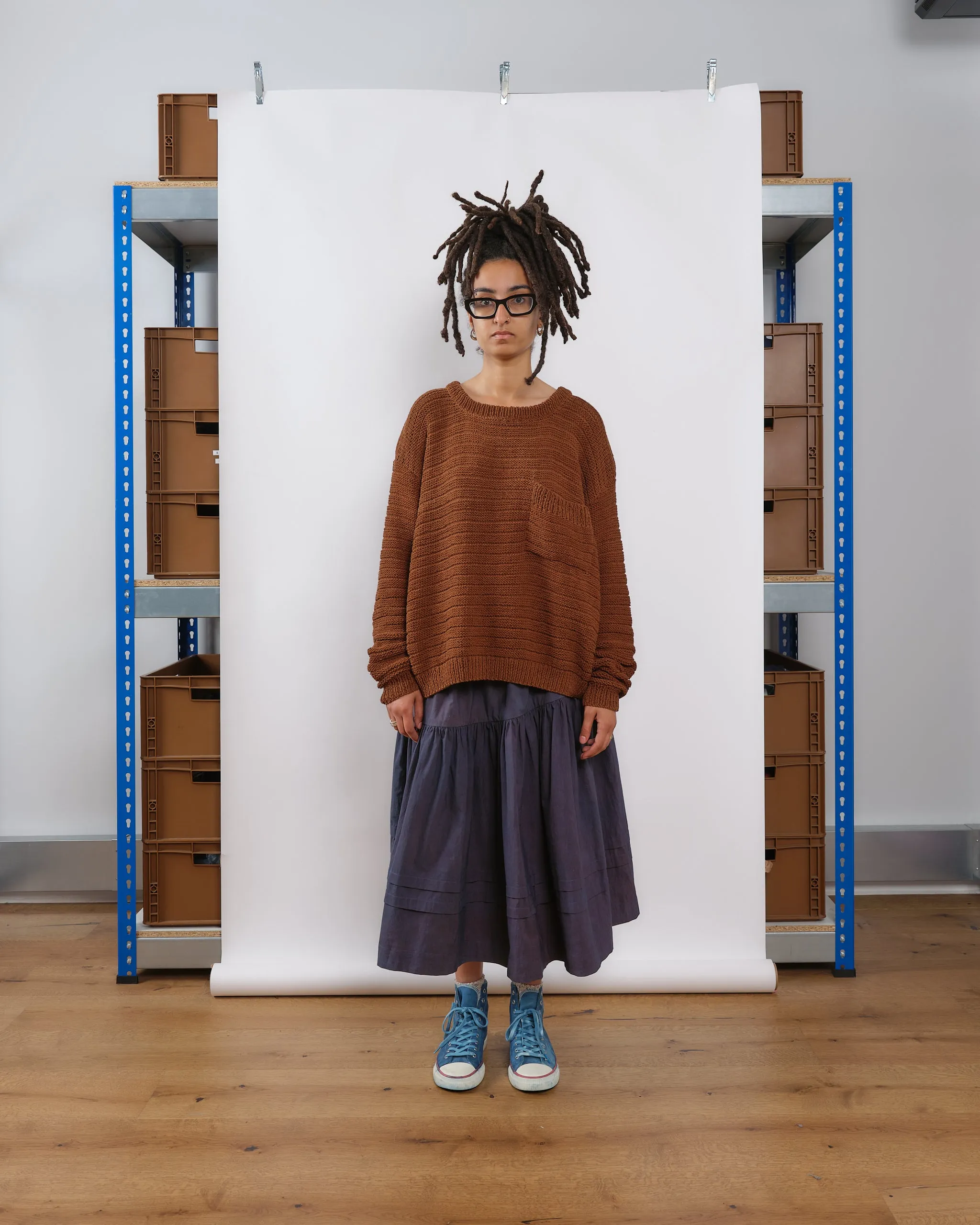 Furrow Jumper - R.T.S. CO-44 Oversized Collar Style EcoFriendly Dyeing