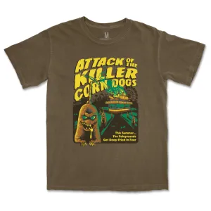 Casual Layers Attack of the Killer Corndogs Tee