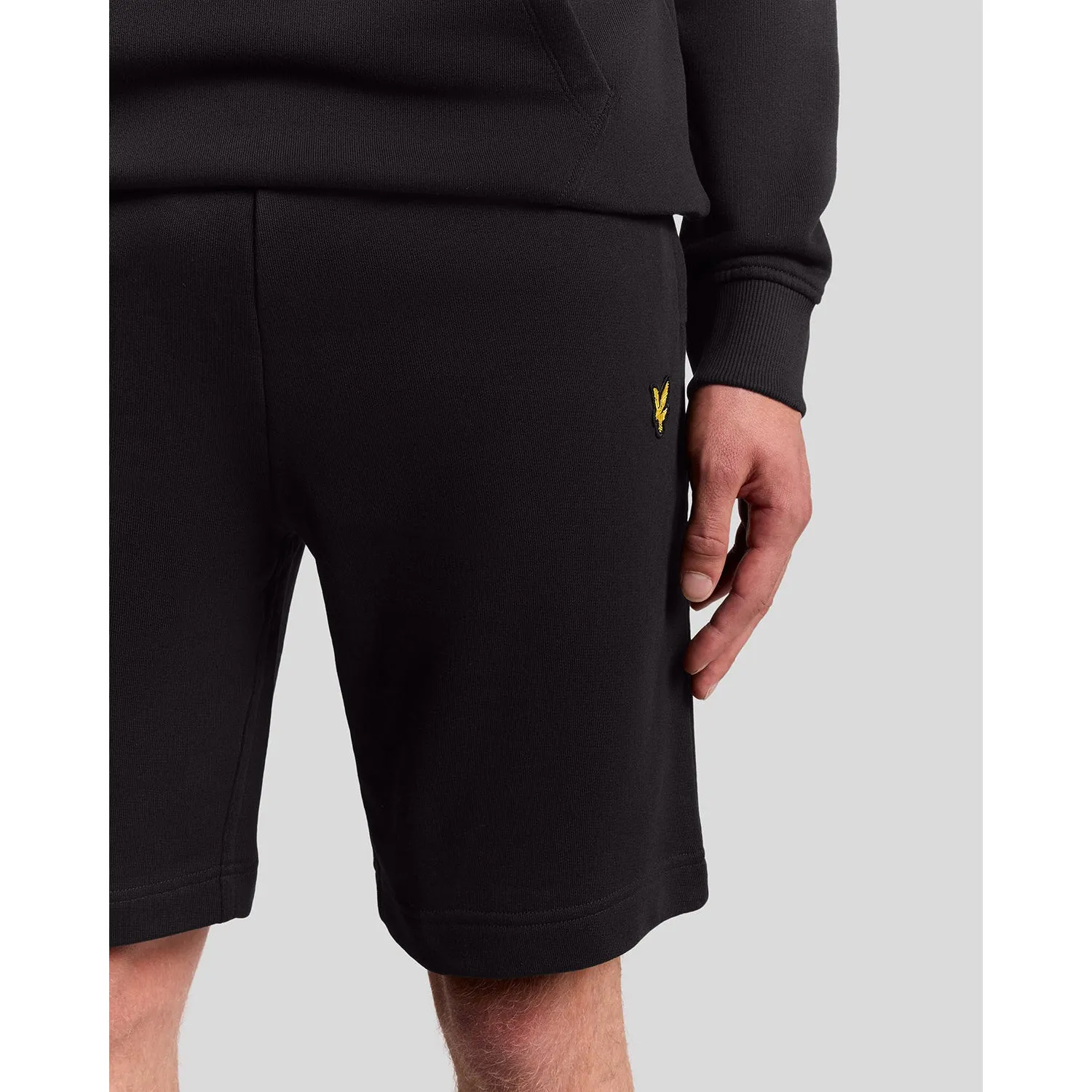 Lyle & Scott Sweat Golf Shorts - Jet Black Luxury Feel Performance Wear