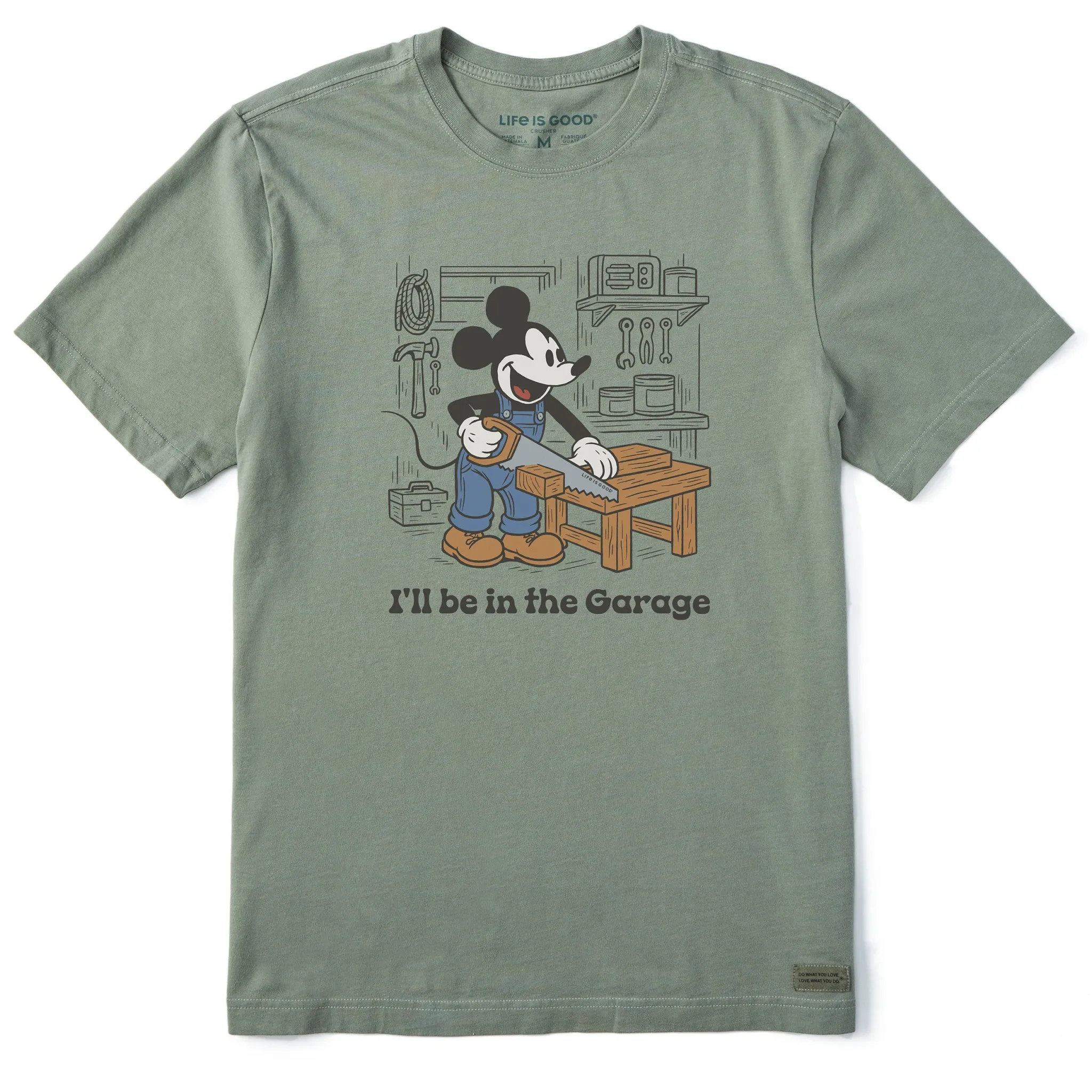 Minimalist fashion futuristic Men's I'll Be in the Garage Willie Short Sleeve Tee