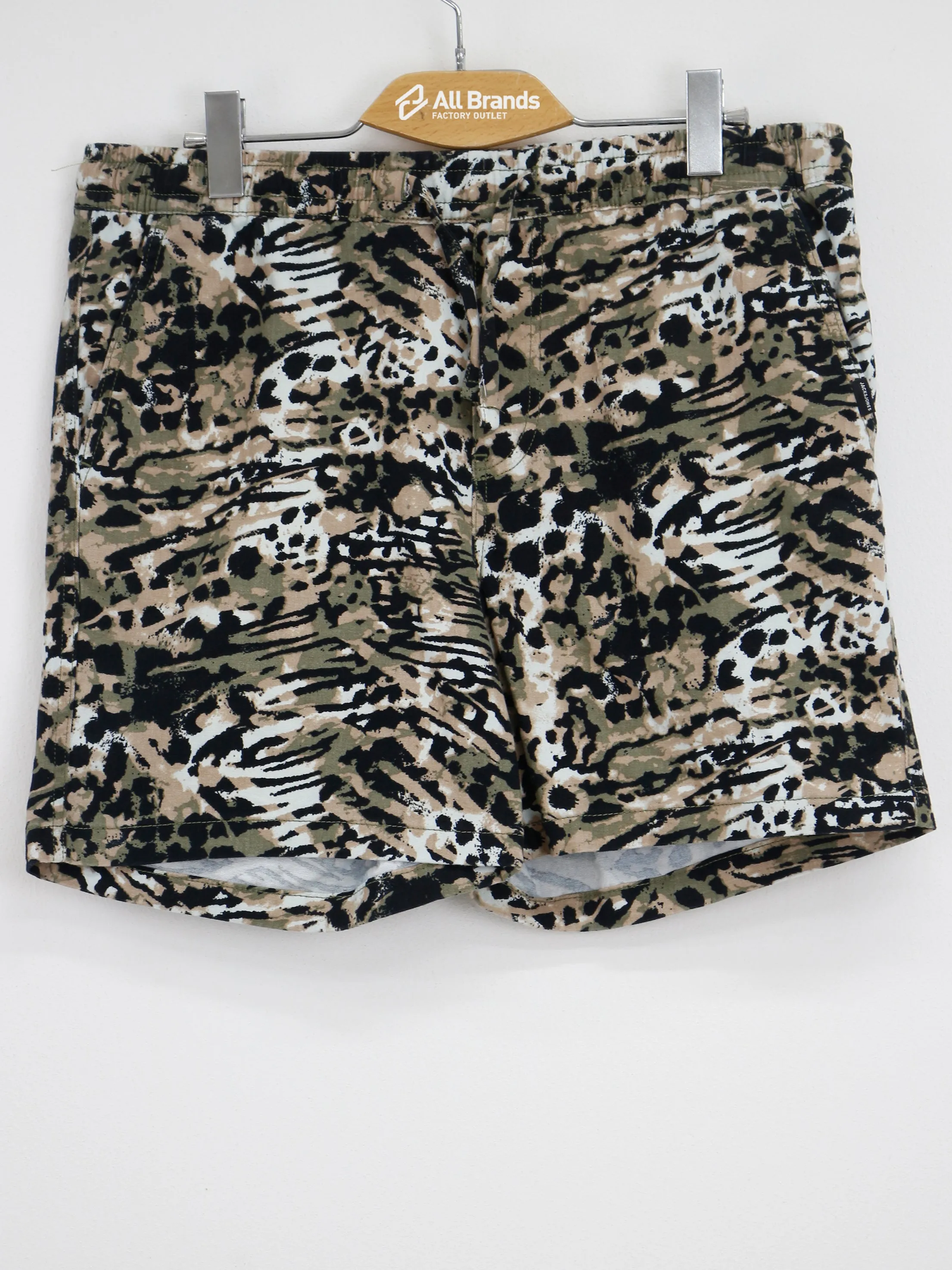 Men's Animal Print Drawstring Short,Multi Easy Motion