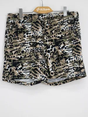 Cotton Blend Men's Animal Print Drawstring Short,Multi