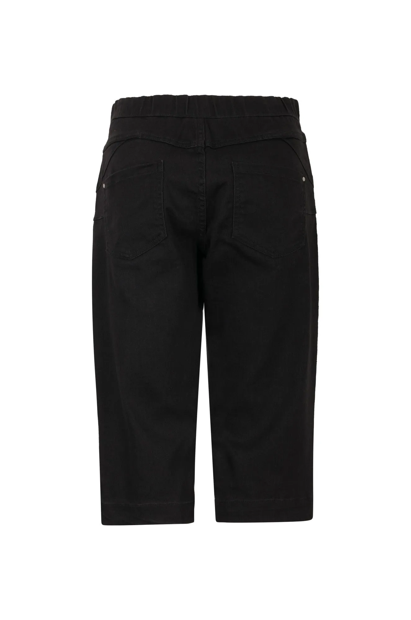 Trend Friendly Twin Lakes Denim Below Knee Jeans | Black | 6505A1