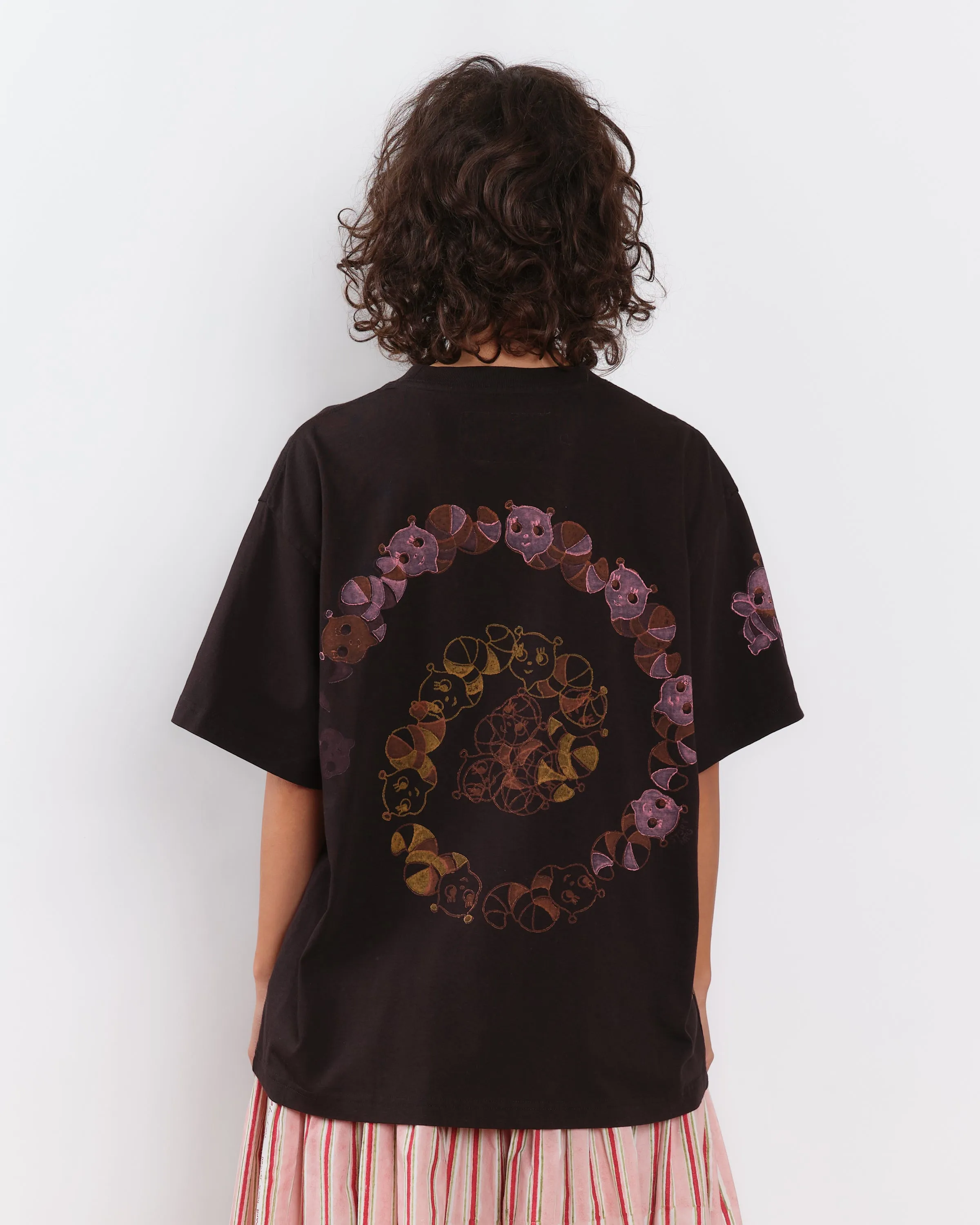 Moisture Management Grateful Tee SS - Black Earth Trip Spiral