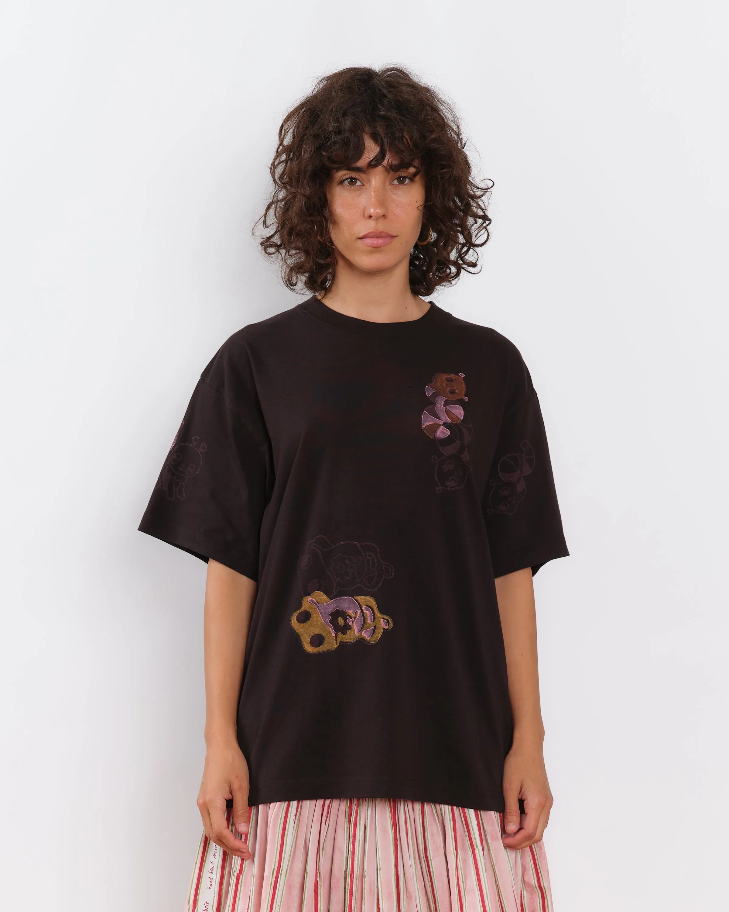 Grateful Tee SS - Black Earth Trip Spiral Rayon blend Smart Wear