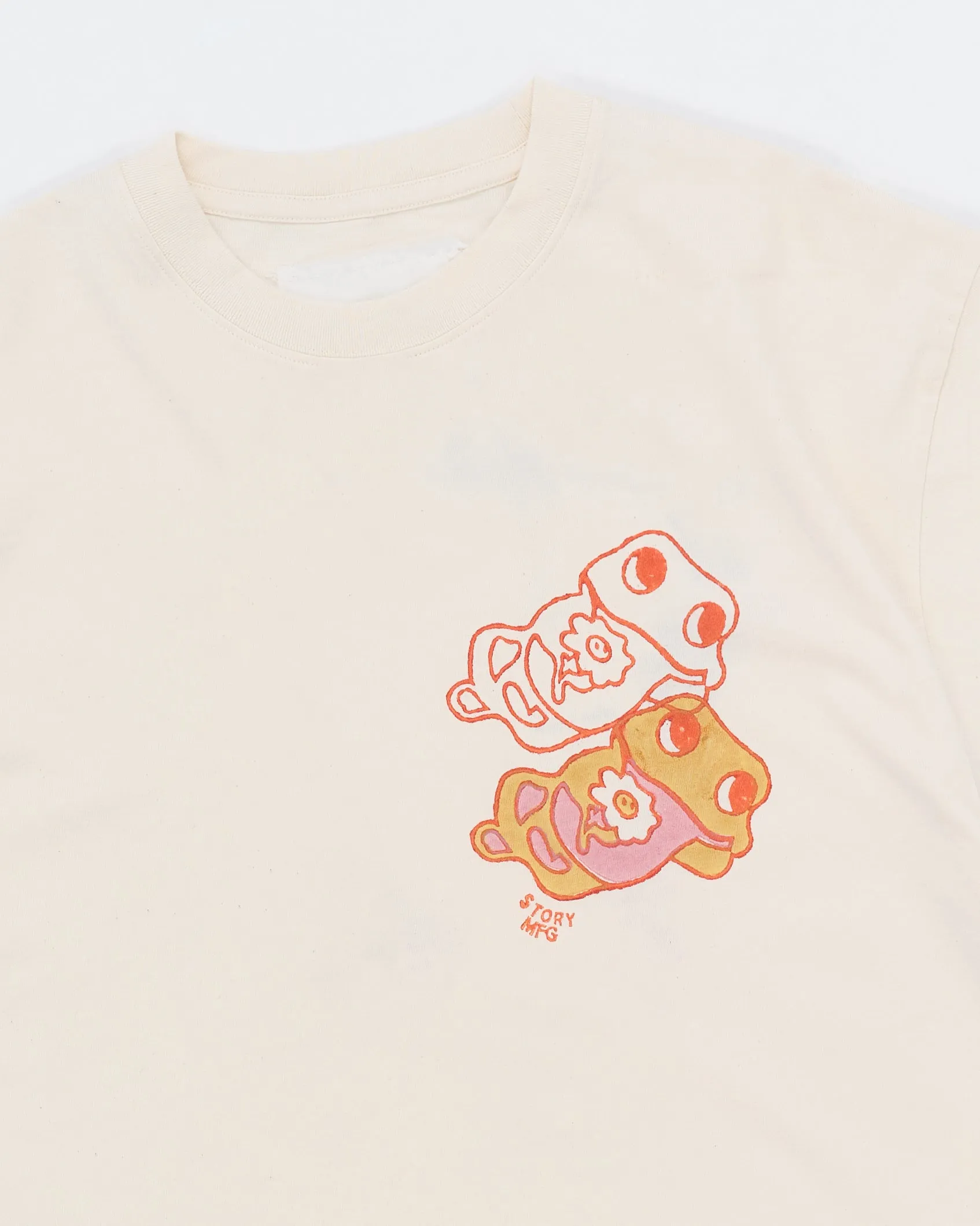 Grateful Tee SS - Ecru Earth Trip Heart Non Toxic Materials