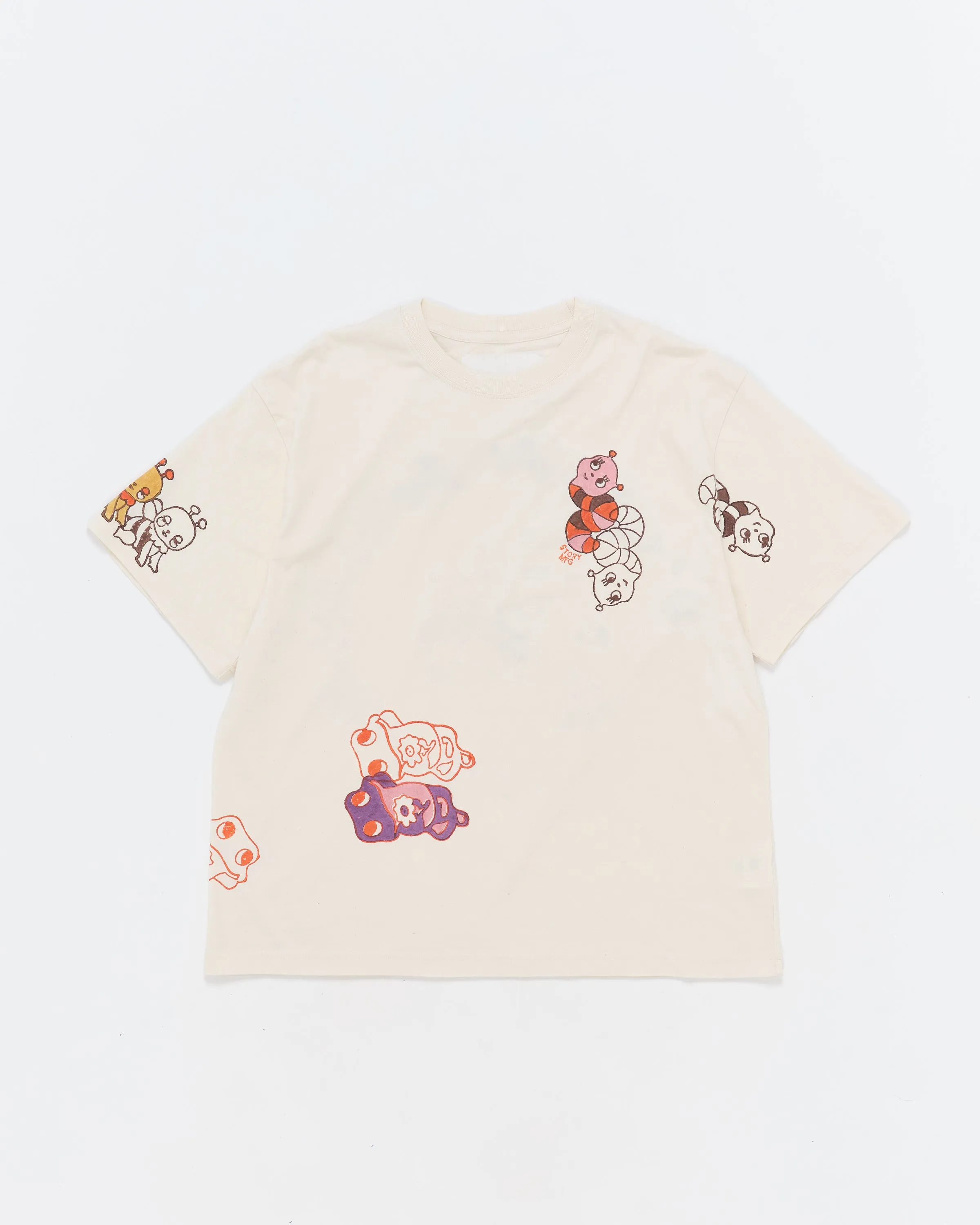 Grateful Tee SS - Ecru Earth Trip Spiral Comfort Fit