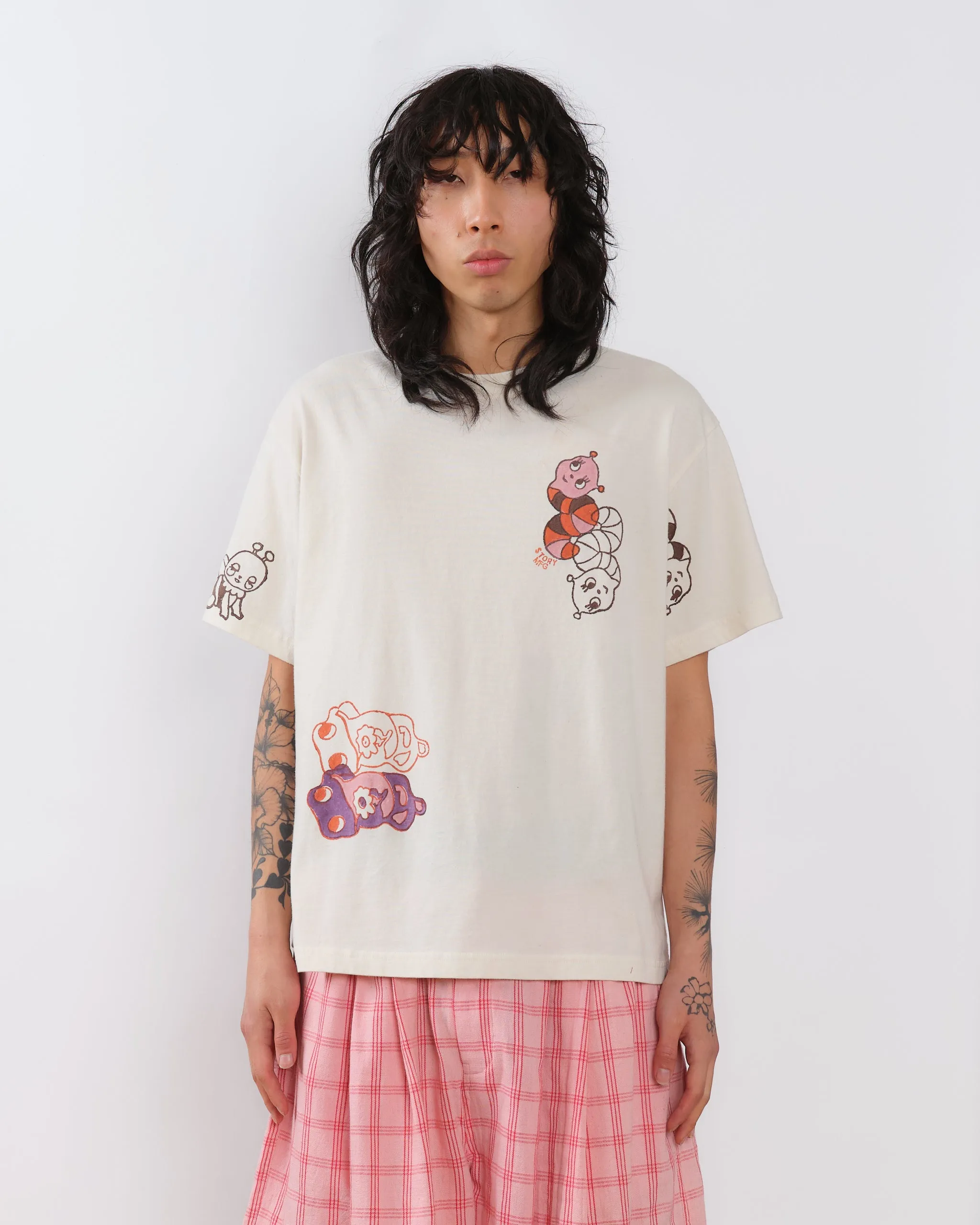 Grateful Tee SS - Ecru Earth Trip Spiral Oeko Tex Certified Active Layer