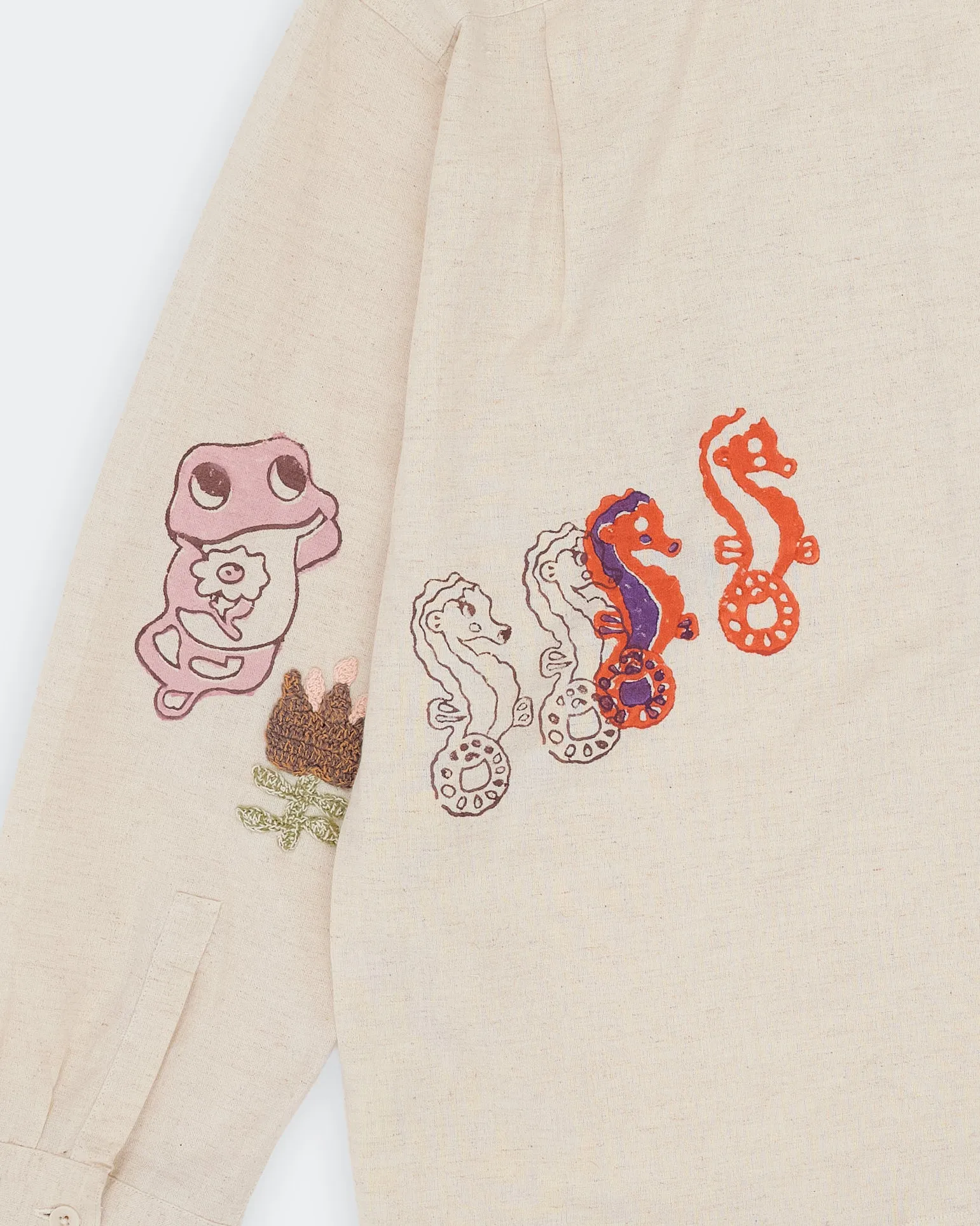 Kids clothing Greetings Shirt LS - Ecru Earth Trip