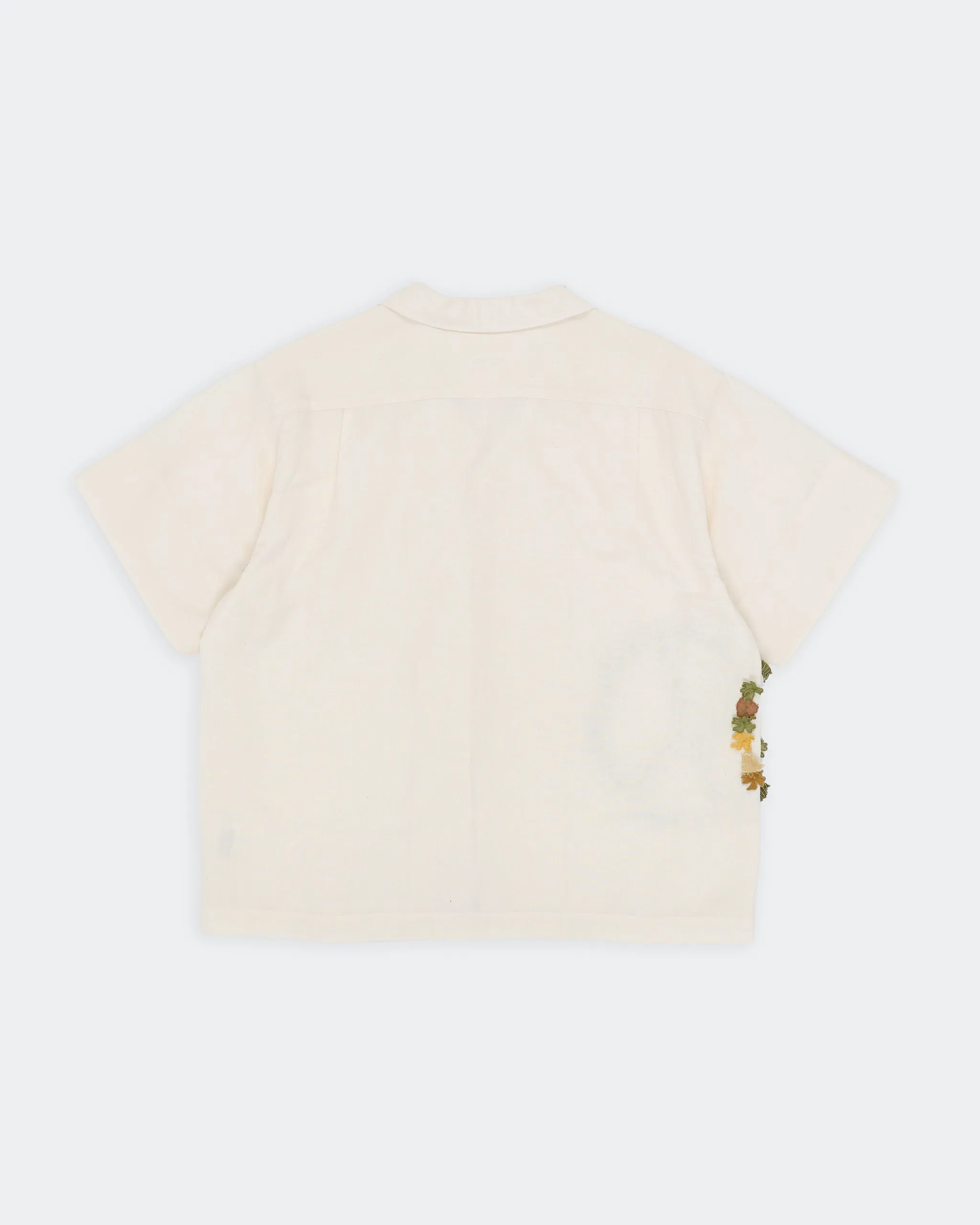 Greetings Shirt SS - Ecru Peace All-Day Stretch StretchComfortWeave