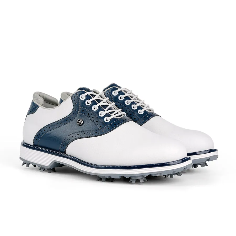 Ask Echo G1 Men's Professional Spikes Golf Shoes  / Blue Control Fit