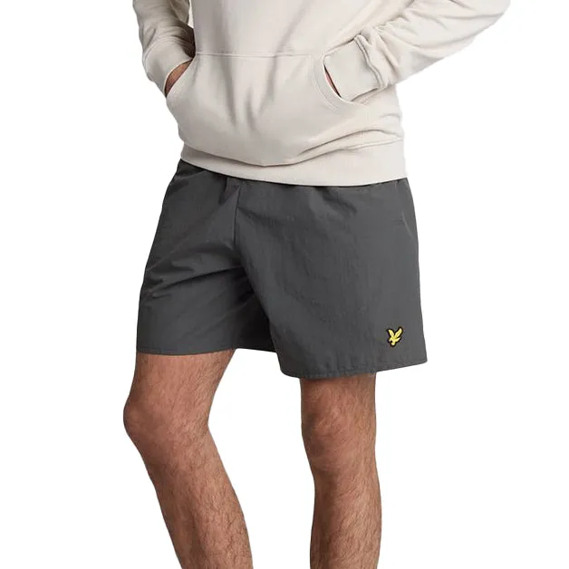 Lyle & Scott Plain Swim Shorts - Gunmetal Breathable Waist