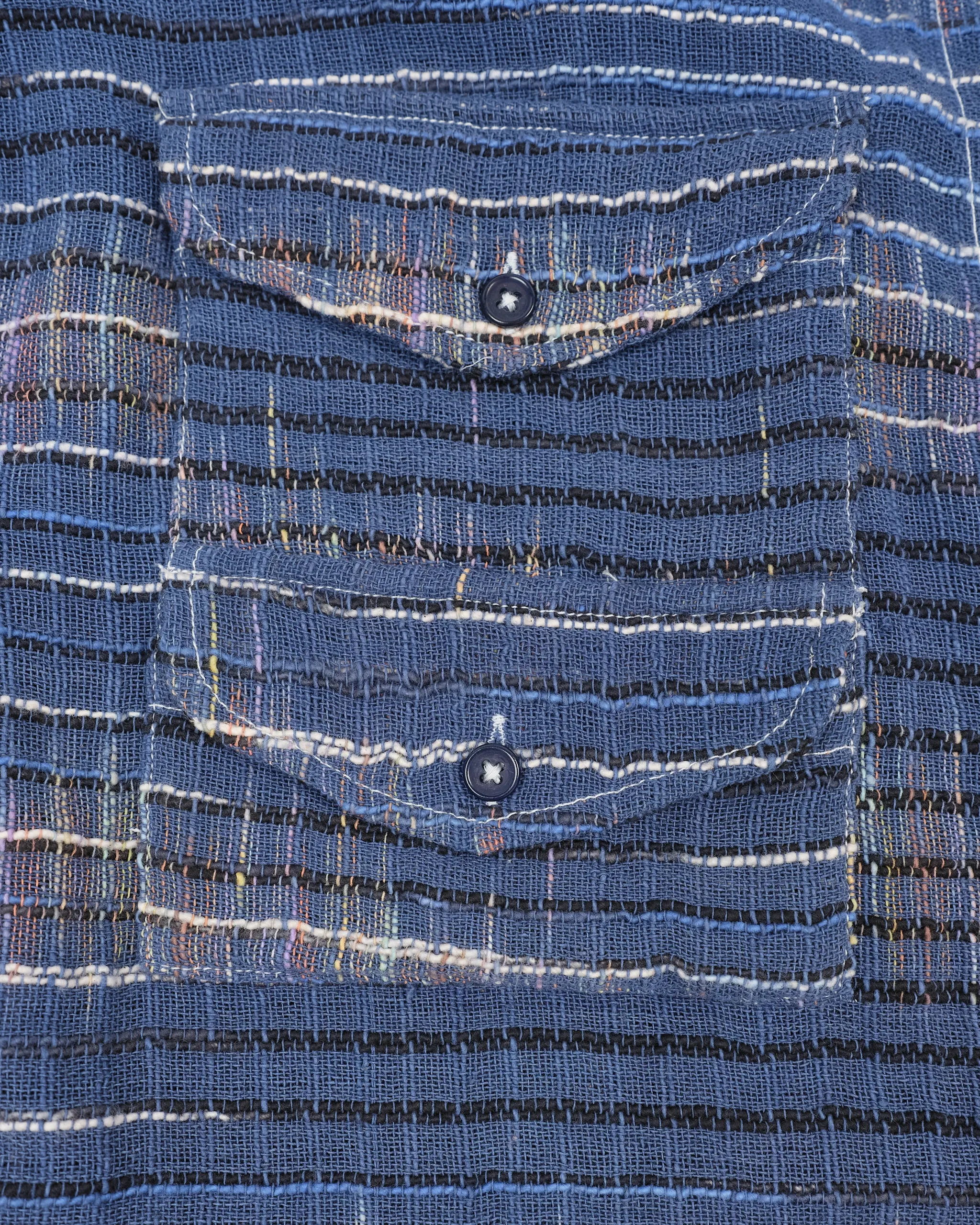 Harvest Shirt - Indigo Handloom Daily Comfort Pastel color