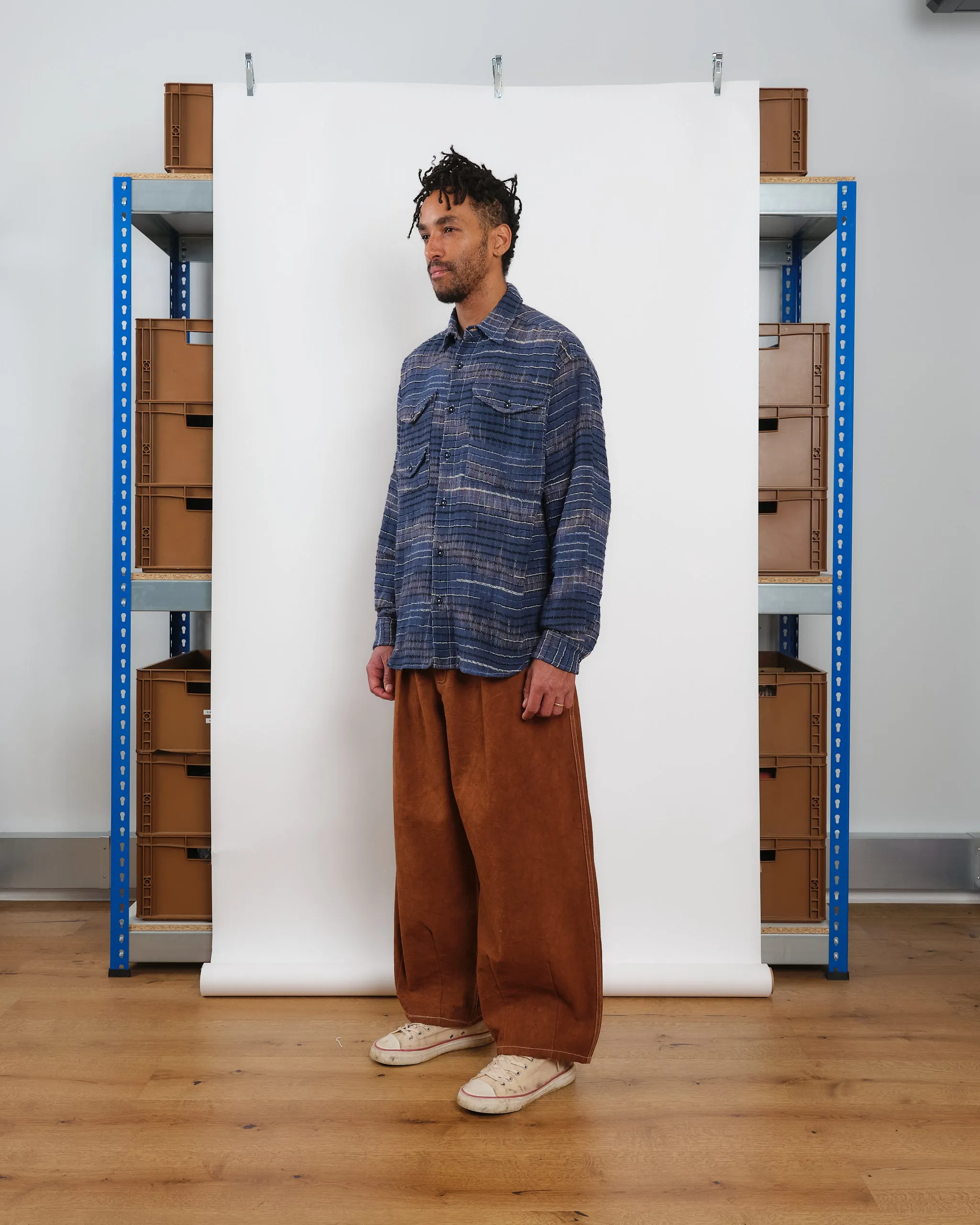 Harvest Shirt - Indigo Handloom Sustainable Dye Process