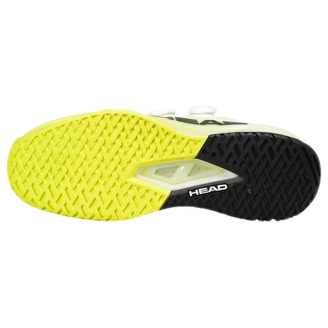 Neutral Foot Strike Lightweight Frame Head Men's Endure Pro BOA - White/Yellow