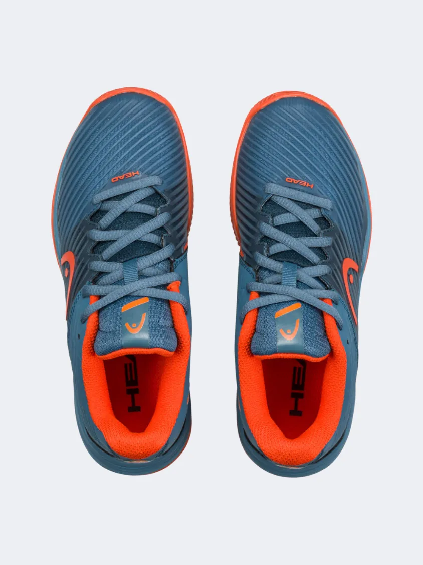 Head Revolt Pro 4 Clay Kids Tennis Shoes Bluestone/Orange Kids Play Anti Odor Busy Professionals