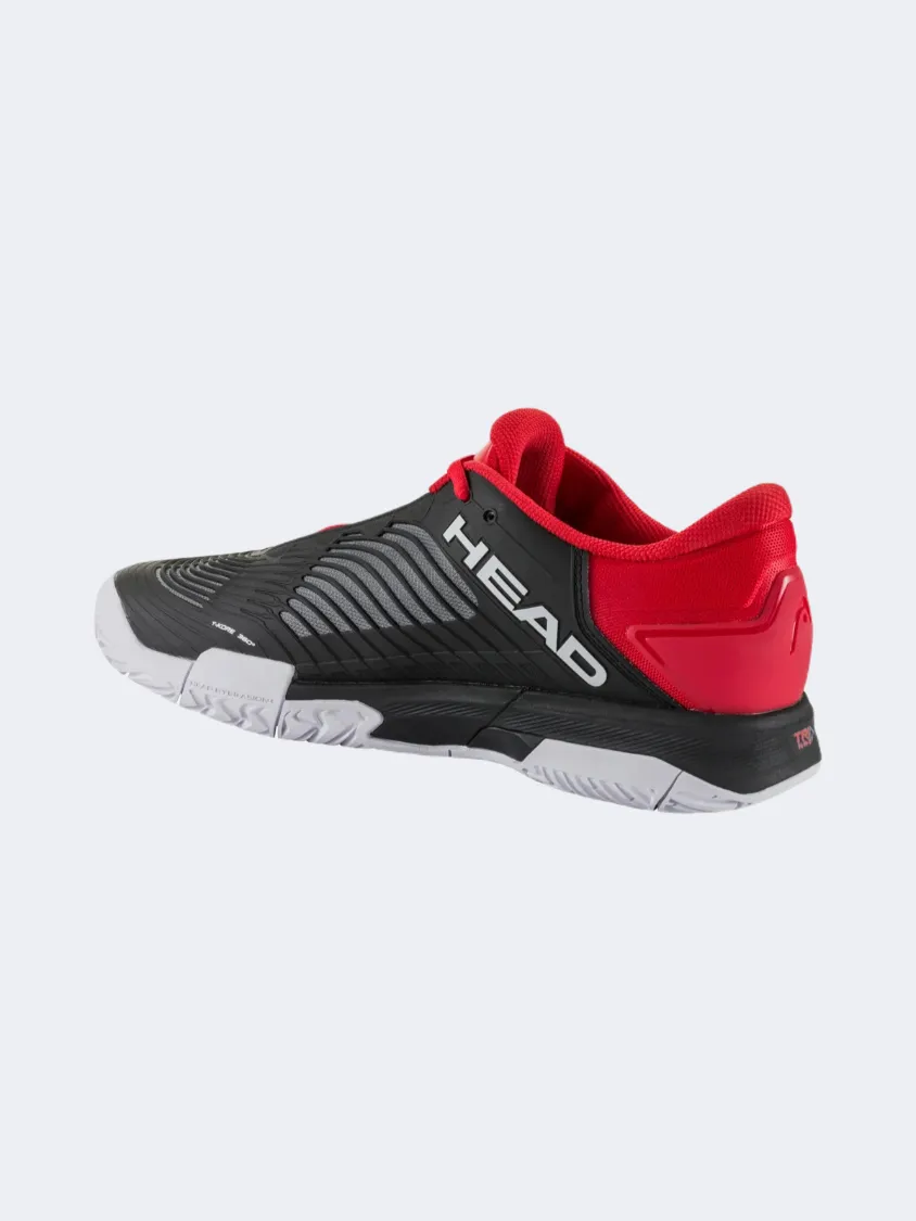 Compression Molded Midsole Head Revolt Pro Clay Men Tennis Shoes Black/Red