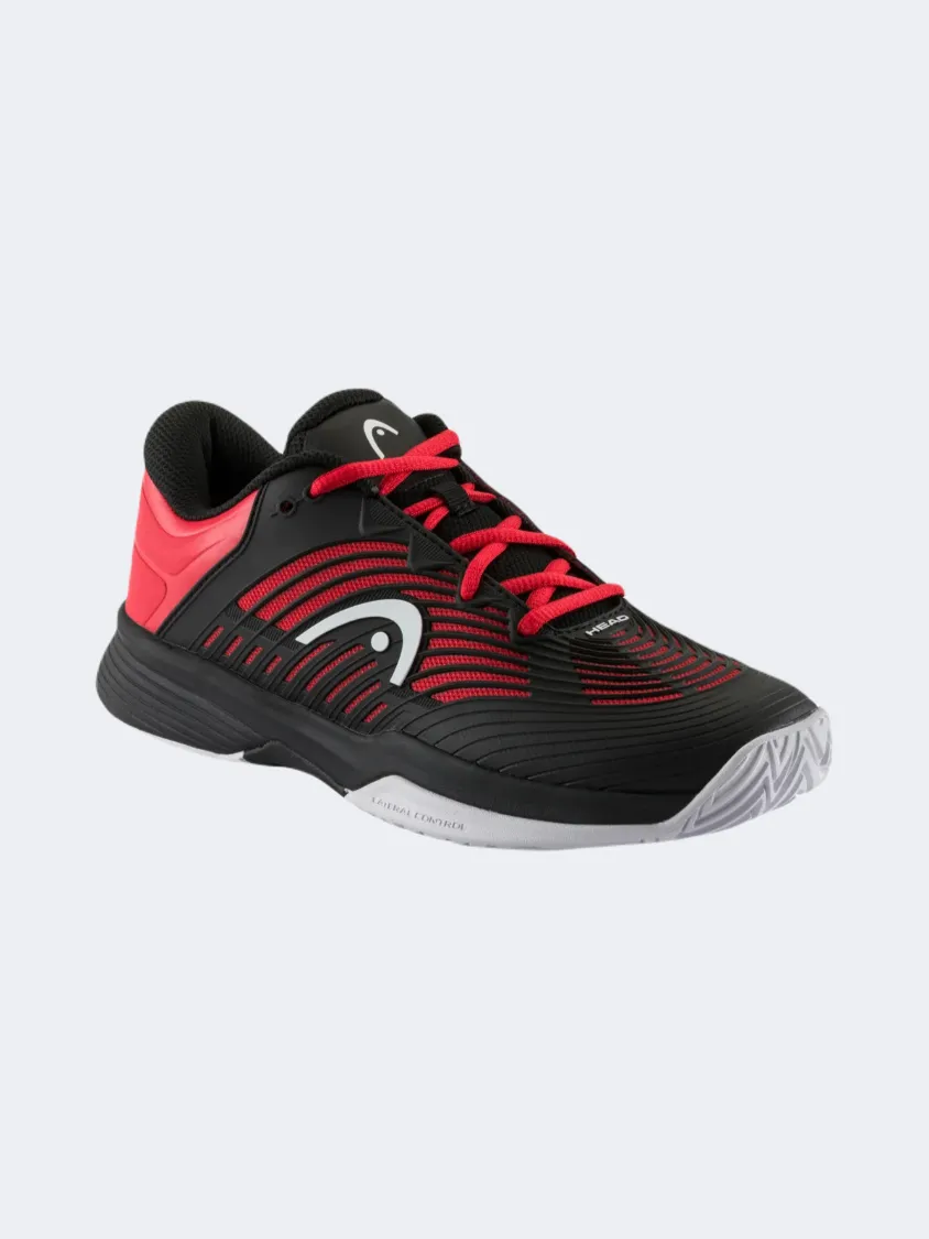Field Walk Street Ball Head Revolt Pro Kids Tennis Shoes Black/Red