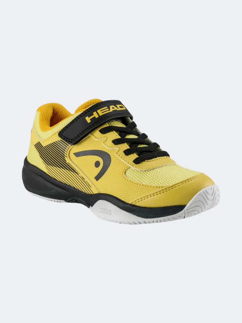 Head Sprint Velcro 3 Kids Tennis Shoes Yellow/Black Bnbk Youth Fresh Fast pace