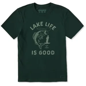 Men's Lake Life Large Mouth Bass Short Sleeve Crusher Tee Clean Cut