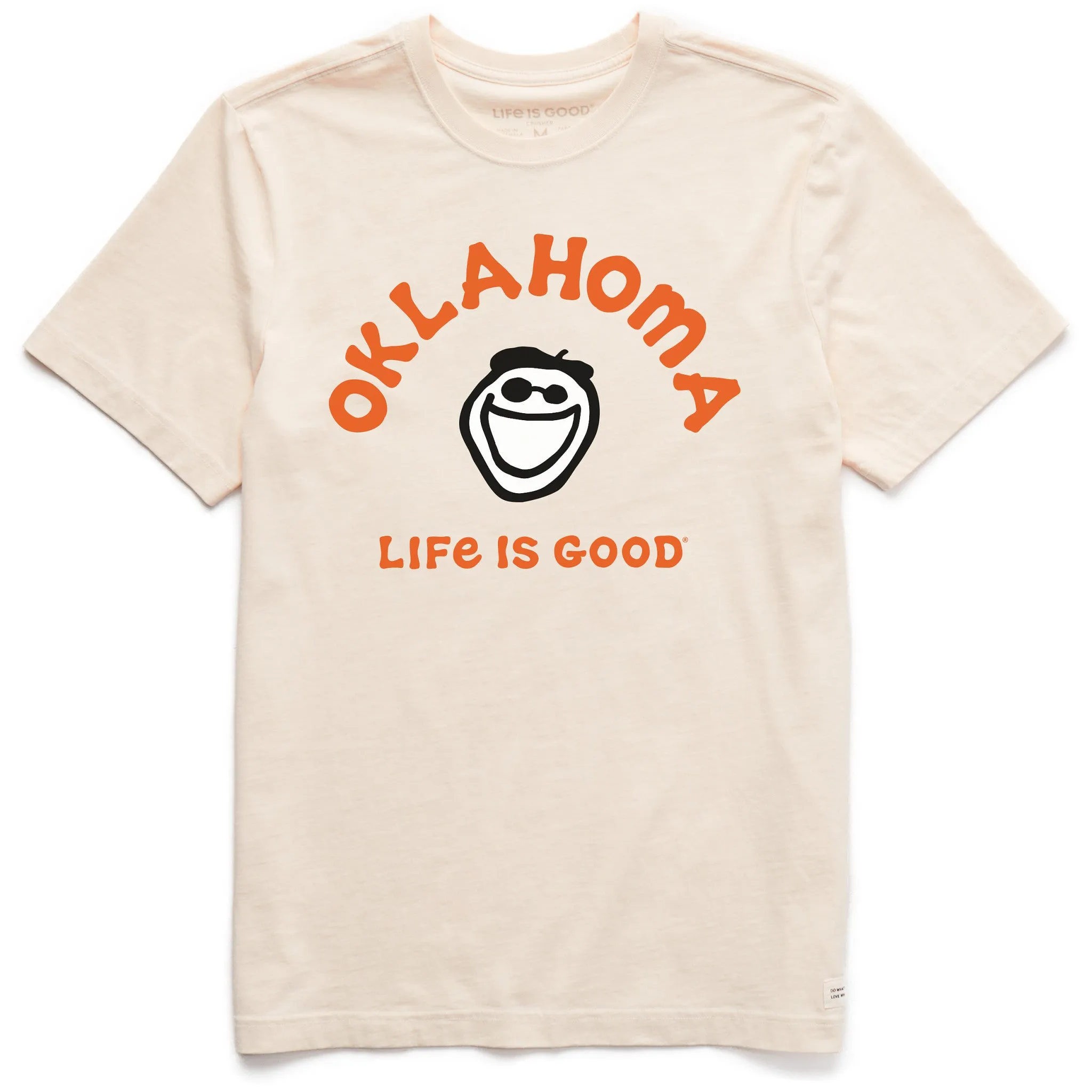 Layering Fashion Men's Jake Oklahoma Short Sleeve Crusher Tee