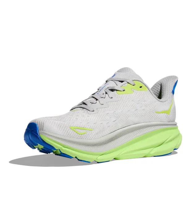 HOKA Men's Clifton 9 Sneaker - Stardust/Electric Cobalt City Run