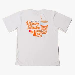 Houston Rockets x Whataburger Dream Shake White Tee Light and Soft loose but not baggy