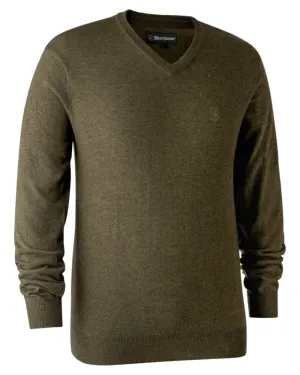 AntiPilling Technology Deerhunter Kingston Knit V-Neck Jumper Clearance