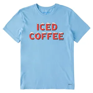 Men's Iced Coffee Snowy Short Sleeve Tee Low carbon footprint Regular fit normality