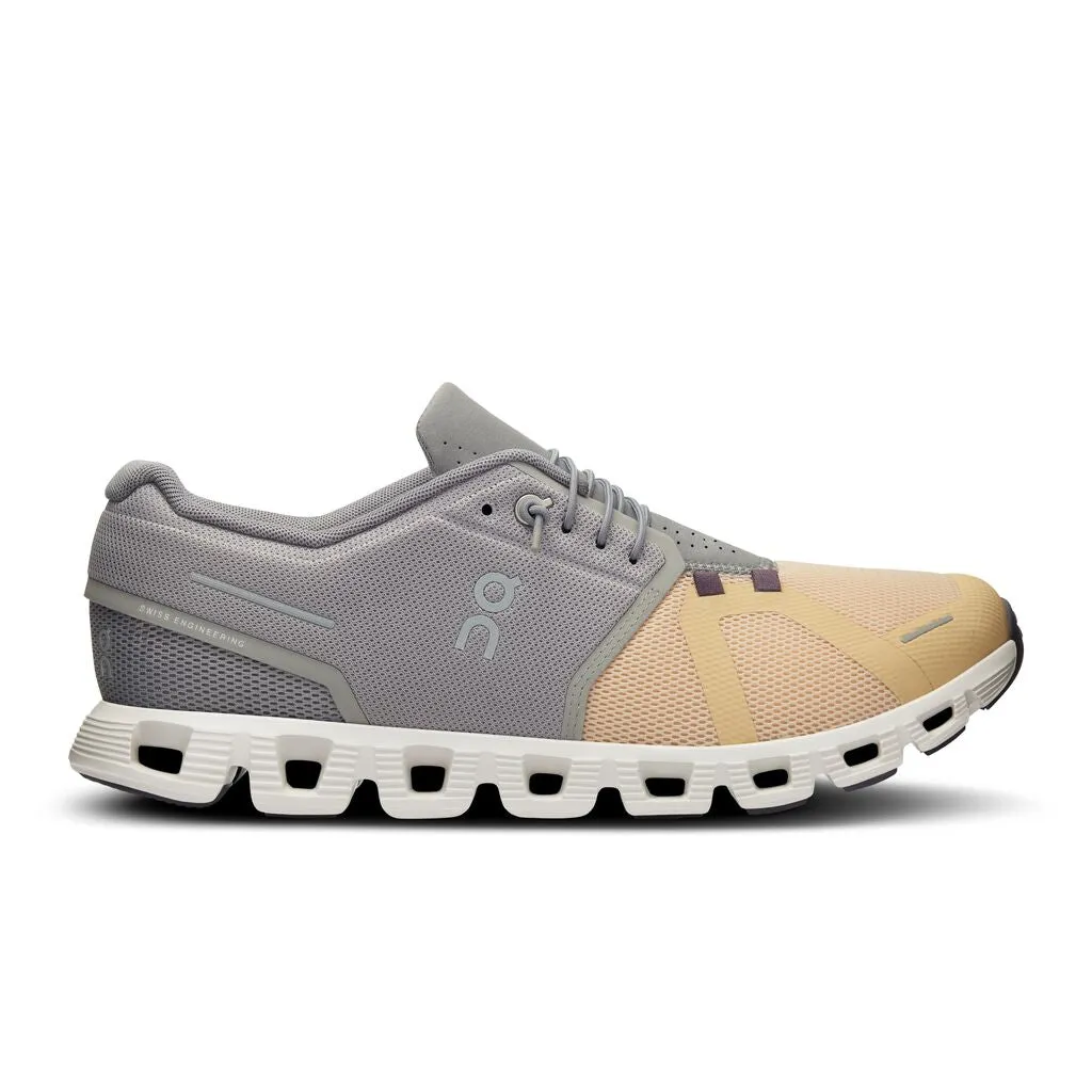 Quick Drying Airport Travel On Running Men's Cloud 5 Running Sneakers - Fog/Savannah