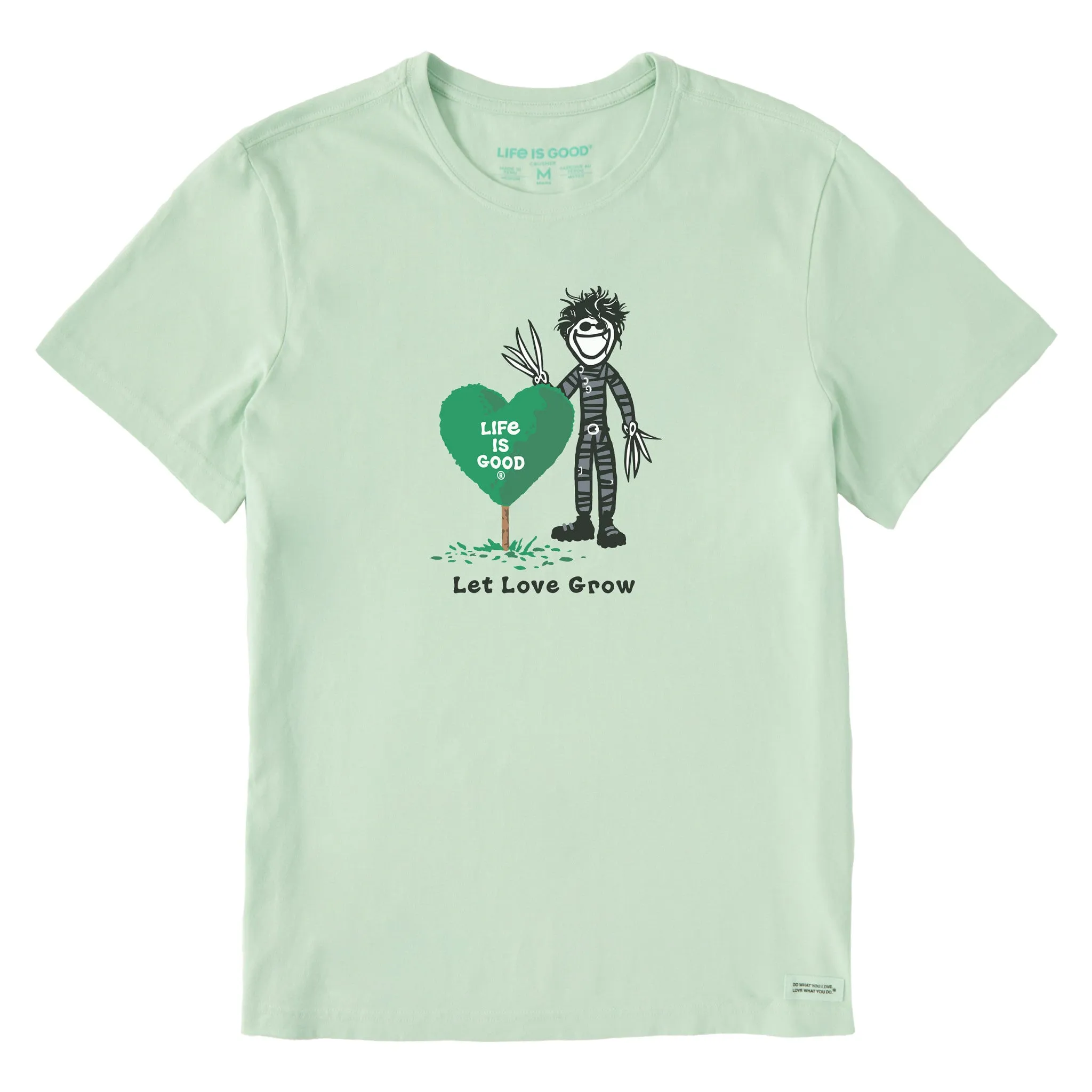 Men's Let Love Grow Scissor Jake Short Sleeve Crusher Tee Lightweight Layer