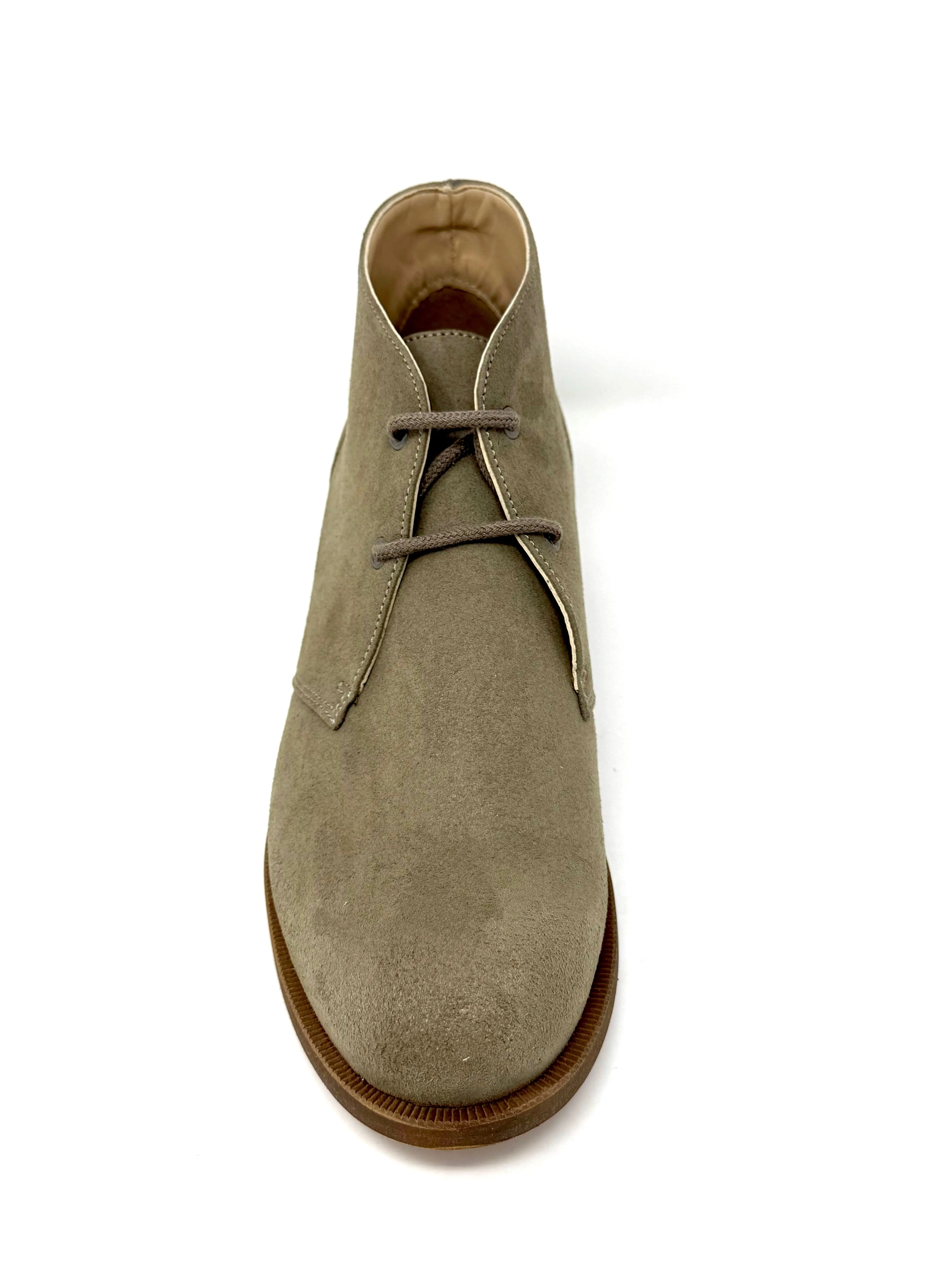 Katie Bootie in Taupe Suede from Novacas Non Compression Fit Wrinkle Resistant