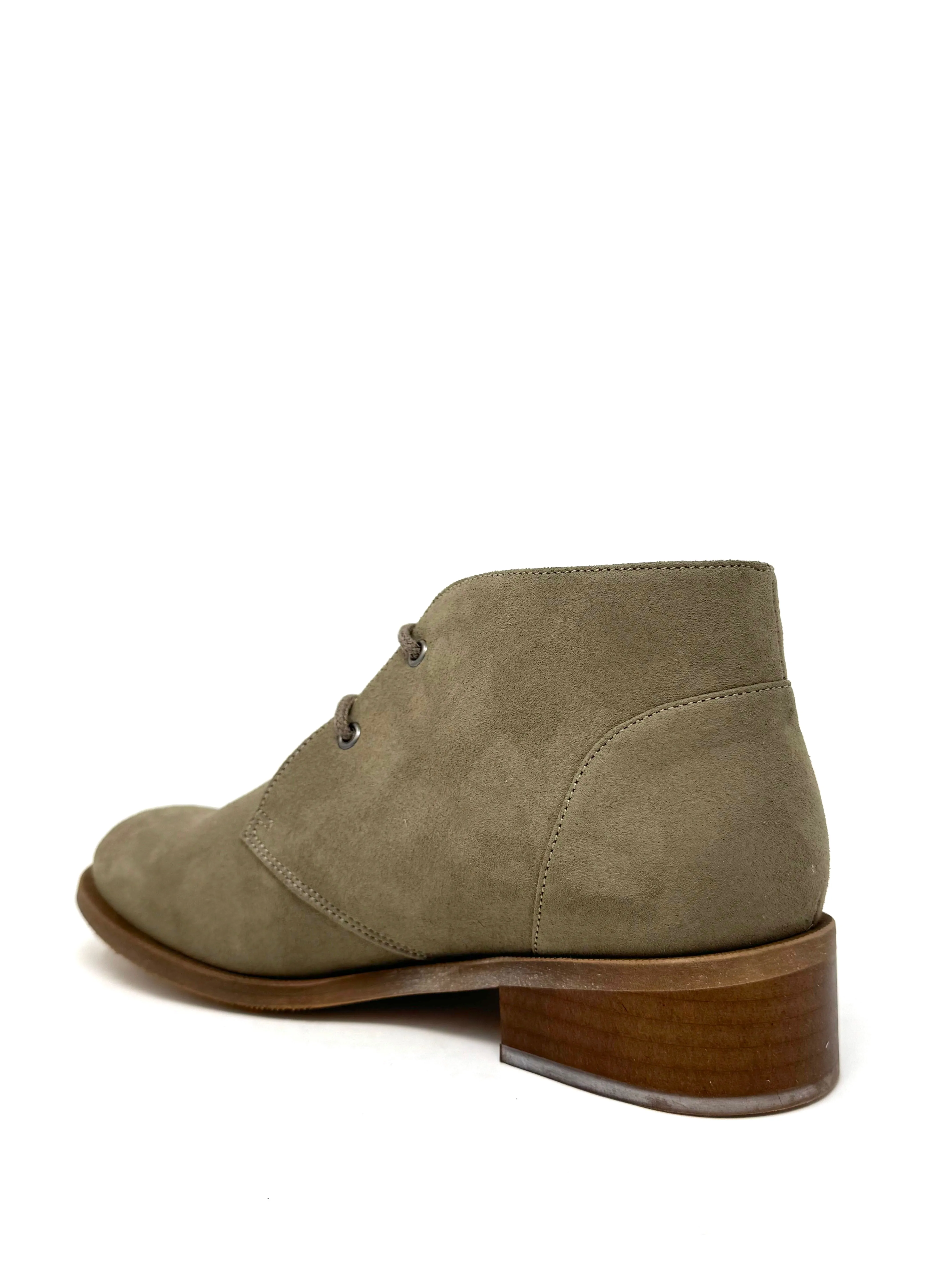 Anti microbial coating Minimal Mood Katie Bootie in Taupe Suede from Novacas