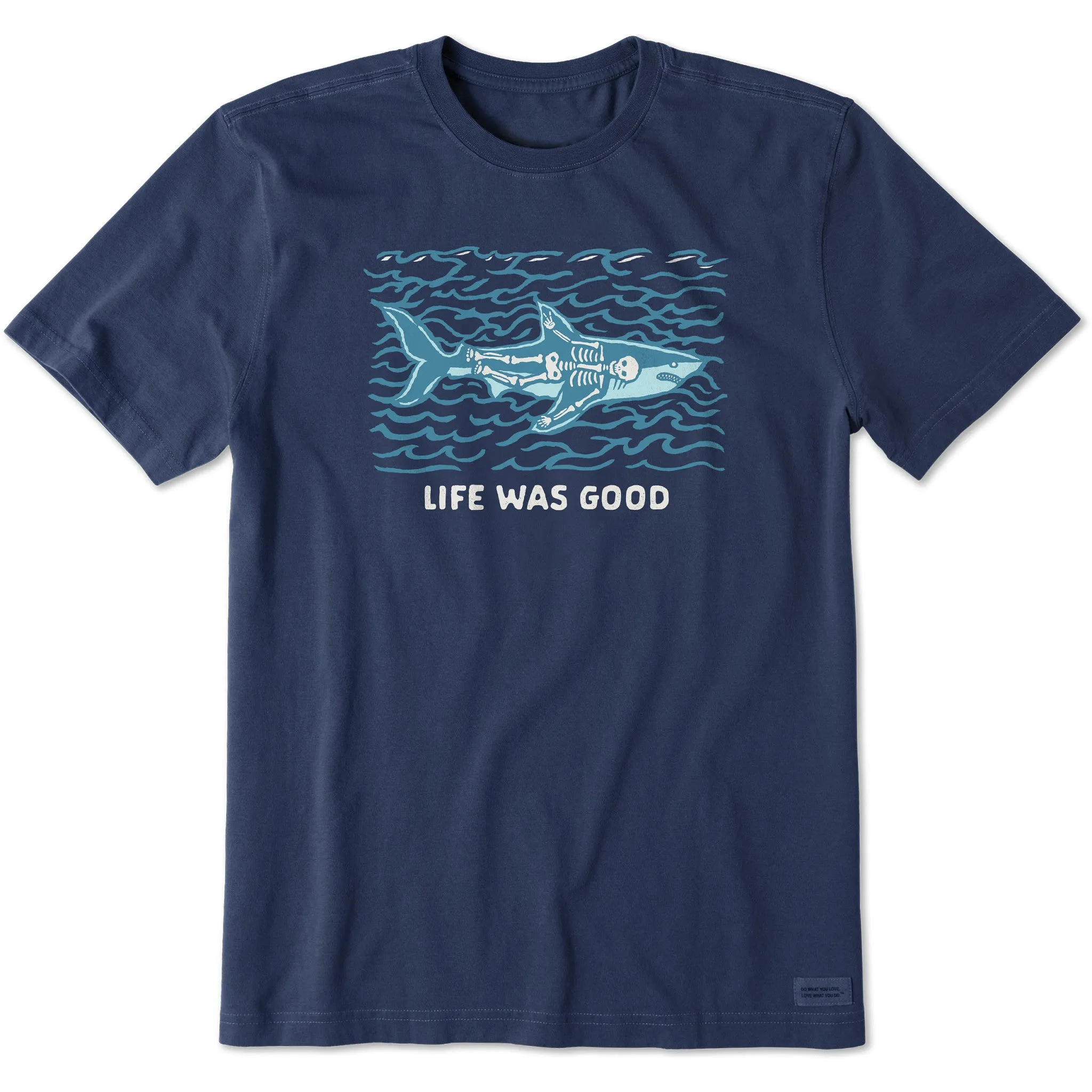 Casual Choice Premium Comfort Men's Life Was Good Shark Short Sleeve Tee