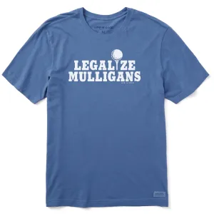 Men's Legalize Mulligans Golf Short Sleeve Tee Comfy Fit Layer Wool combination