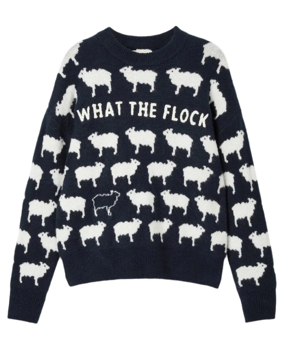 Early Chill Joules What The Flock Intarsia Sheep Jumper