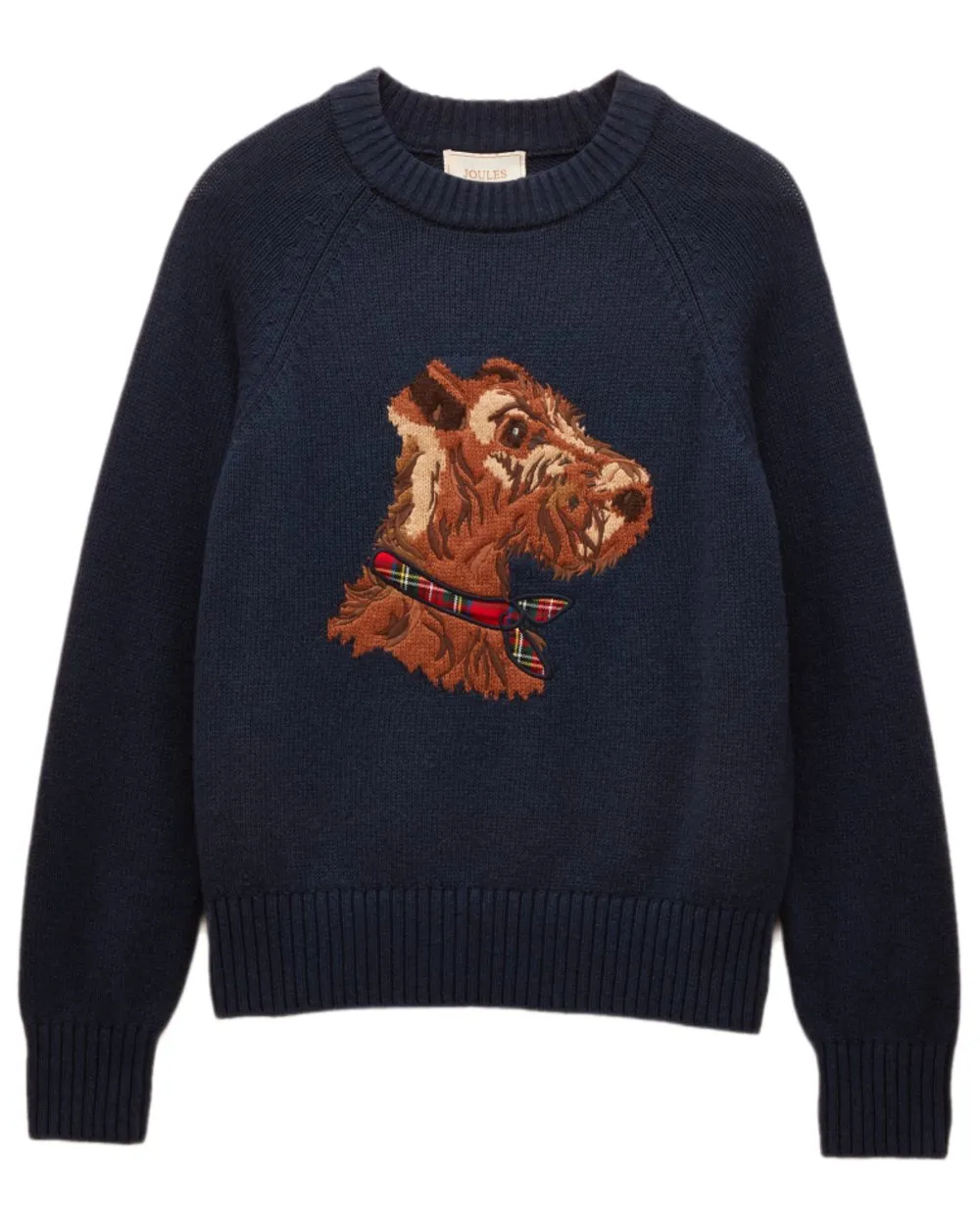 MachineWashable Structure Everyday Neutral Joules Womens Monty Dog Jumper