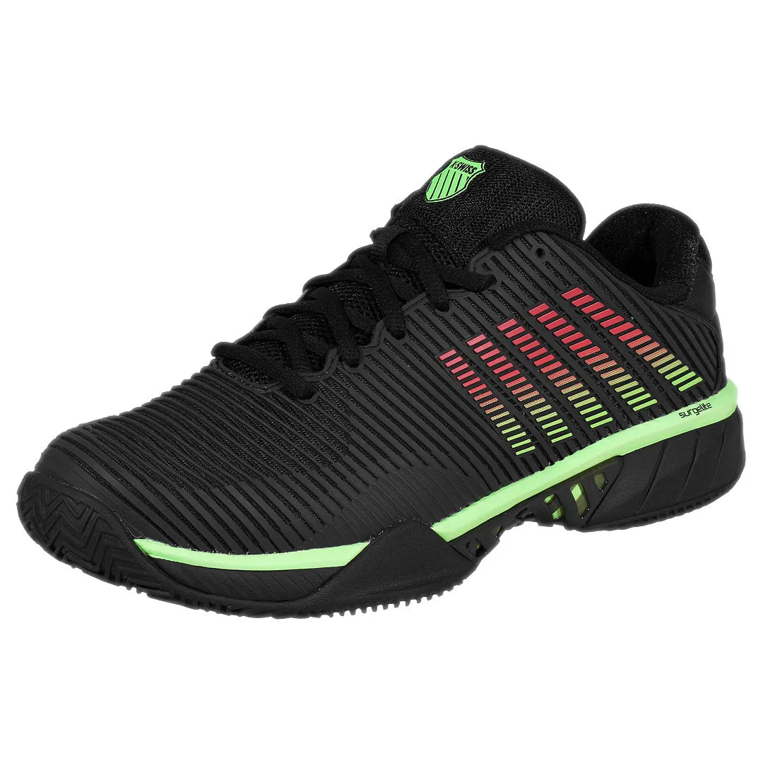 TPU Reinforcement K-Swiss Men's Hypercourt Express 2 - Clay - Black/Soft Neon Green