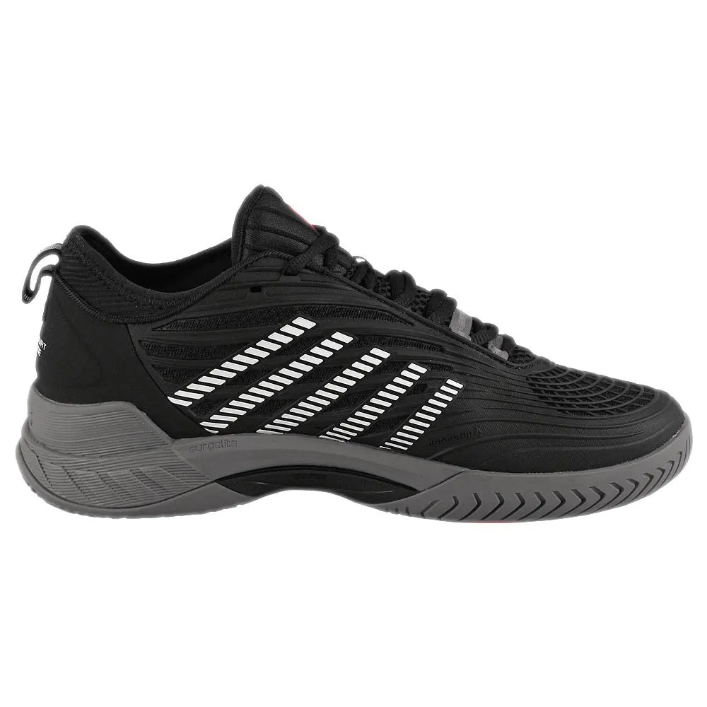 Unisex Fit Cushioned heel cup K-Swiss Men's Hypercourt Supreme 2 - Black/Steel Gray