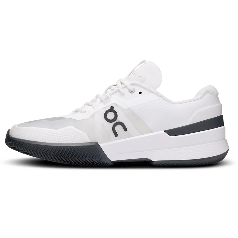 On Men's THE ROGER Pro 2 Clay - White/Black Ankle Support Enhancement Active Adults
