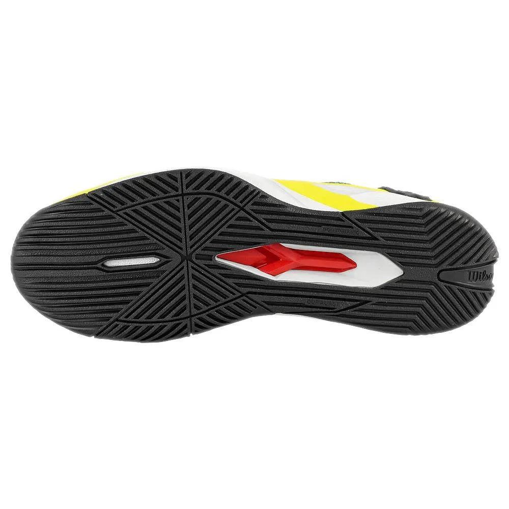 Wilson Men's Rush Pro Extra Duty - Black/Green Gecko Lightweight Frame Perforated Eyelet Design